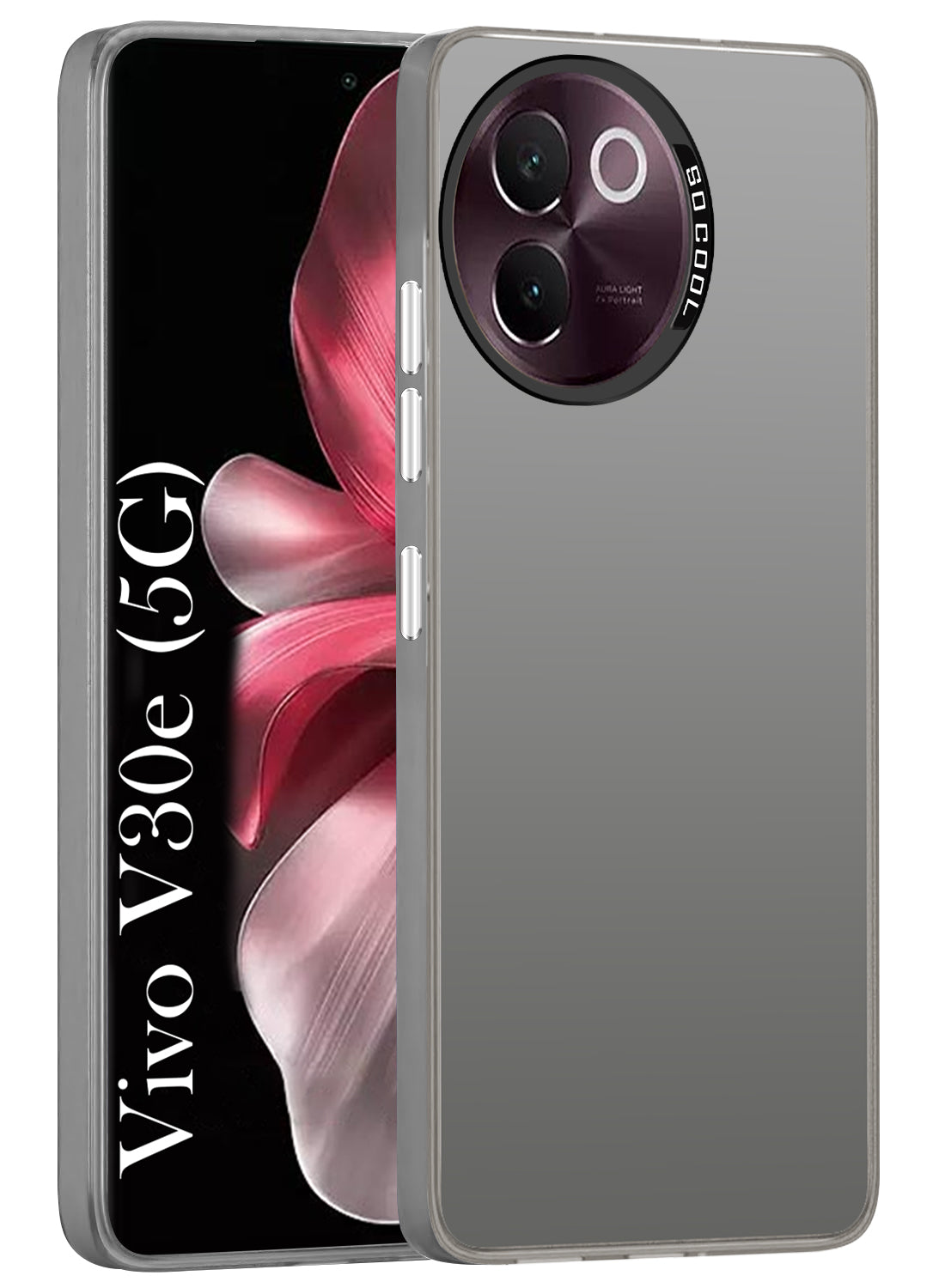 For Vivo V30e 5G Hard Back Cover Case (Velvet Touch | Professional Glossy Finish | Camera Protection Bump)