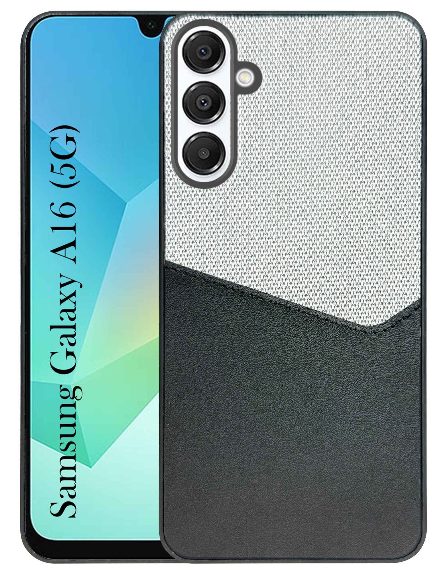 For Samsung Galaxy A16 5G Back Cover Case (Dual PU Leather Stitch | Professional Minimalist | Soft and Flexible)