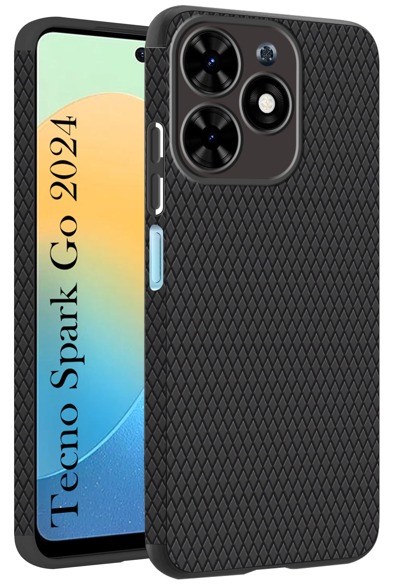 For Tecno Spark Go 2024 Back Cover Case (Liquid Silicone | Side Grip | Camera Protection)