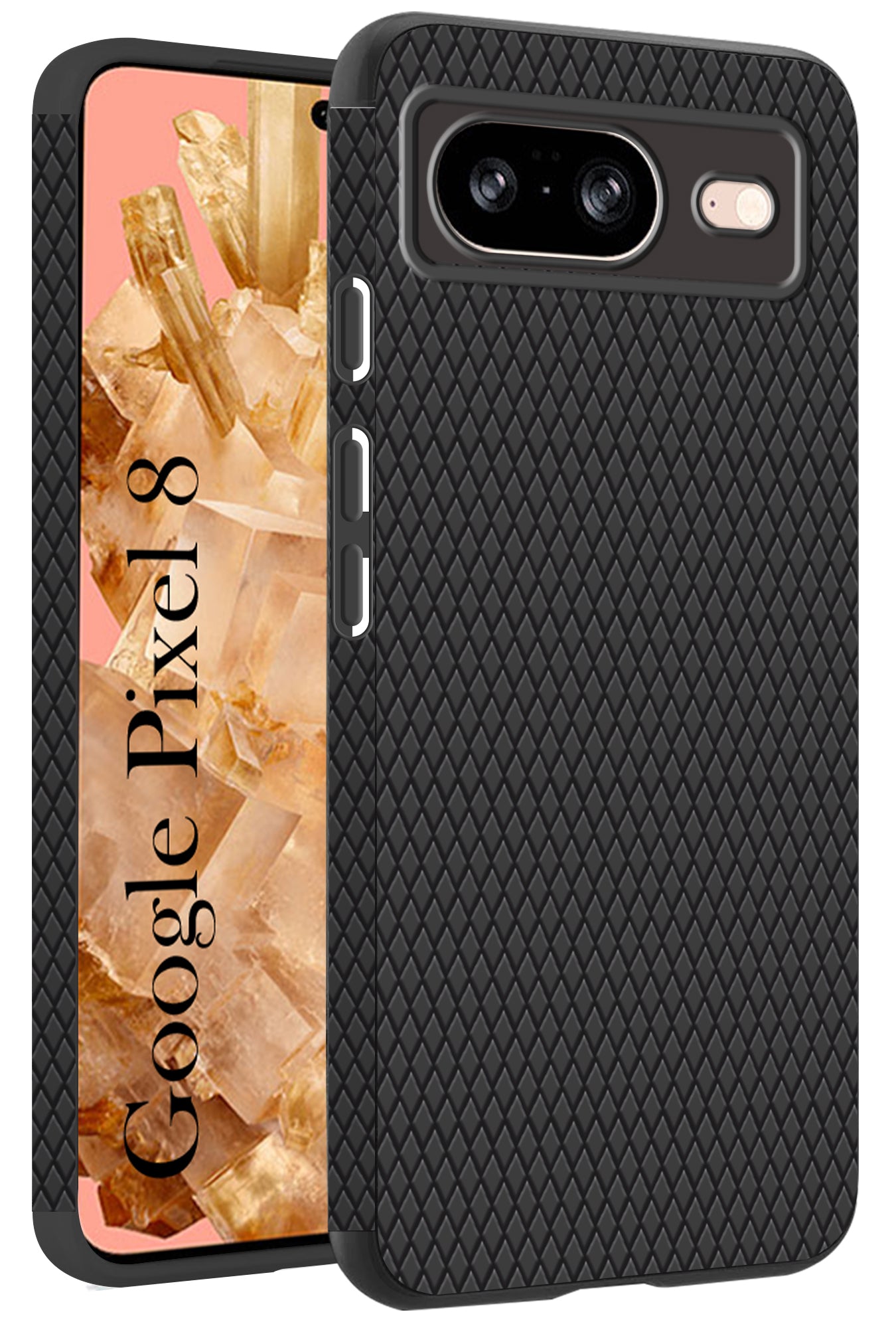 For Google Pixel 8 Back Cover Case (Liquid Silicone | Side Grip | Camera Protection)