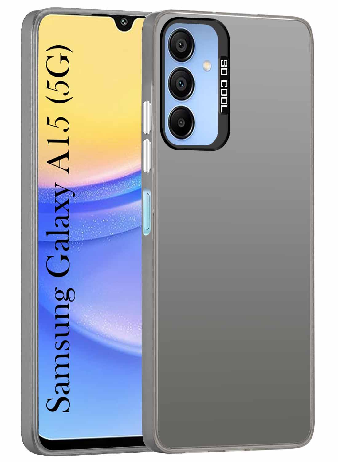 For Samsung Galaxy A15 5G Hard Back Cover Case (Velvet Touch | Professional Glossy Finish | Camera Protection Bump)