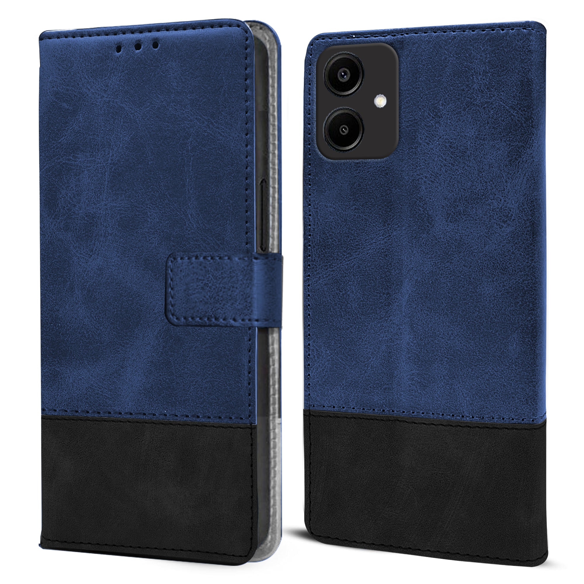 For Samsung Galaxy A06 Flip Cover Case  ( Professional Dual Leather Wallet with Magnetic Closure)
