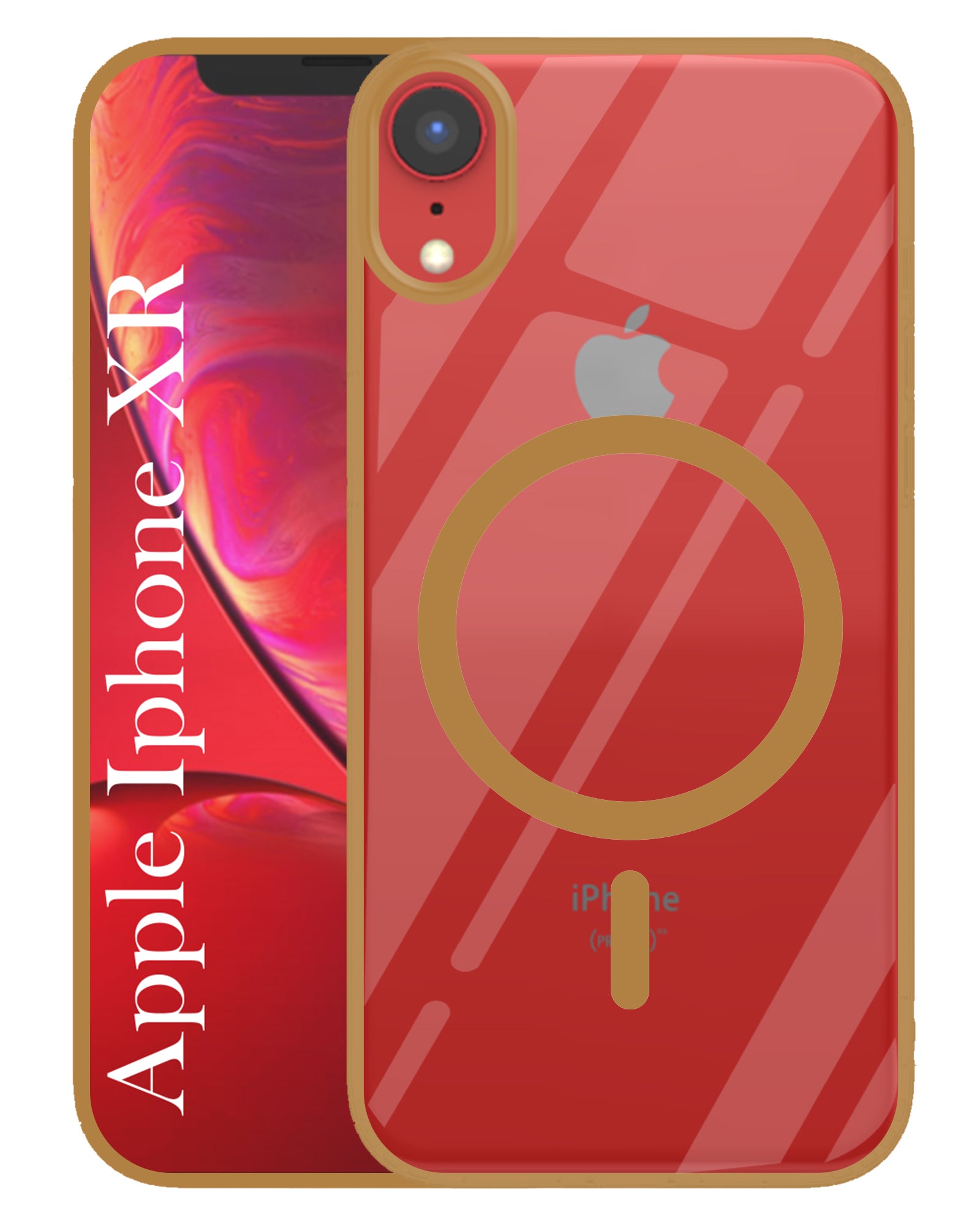 For Apple iPhone XR Back Cover Case (MagSafe Compatible Wireless Charging | Hybrid Camera Bump Protection | Shockproof Polycarbonate Material)