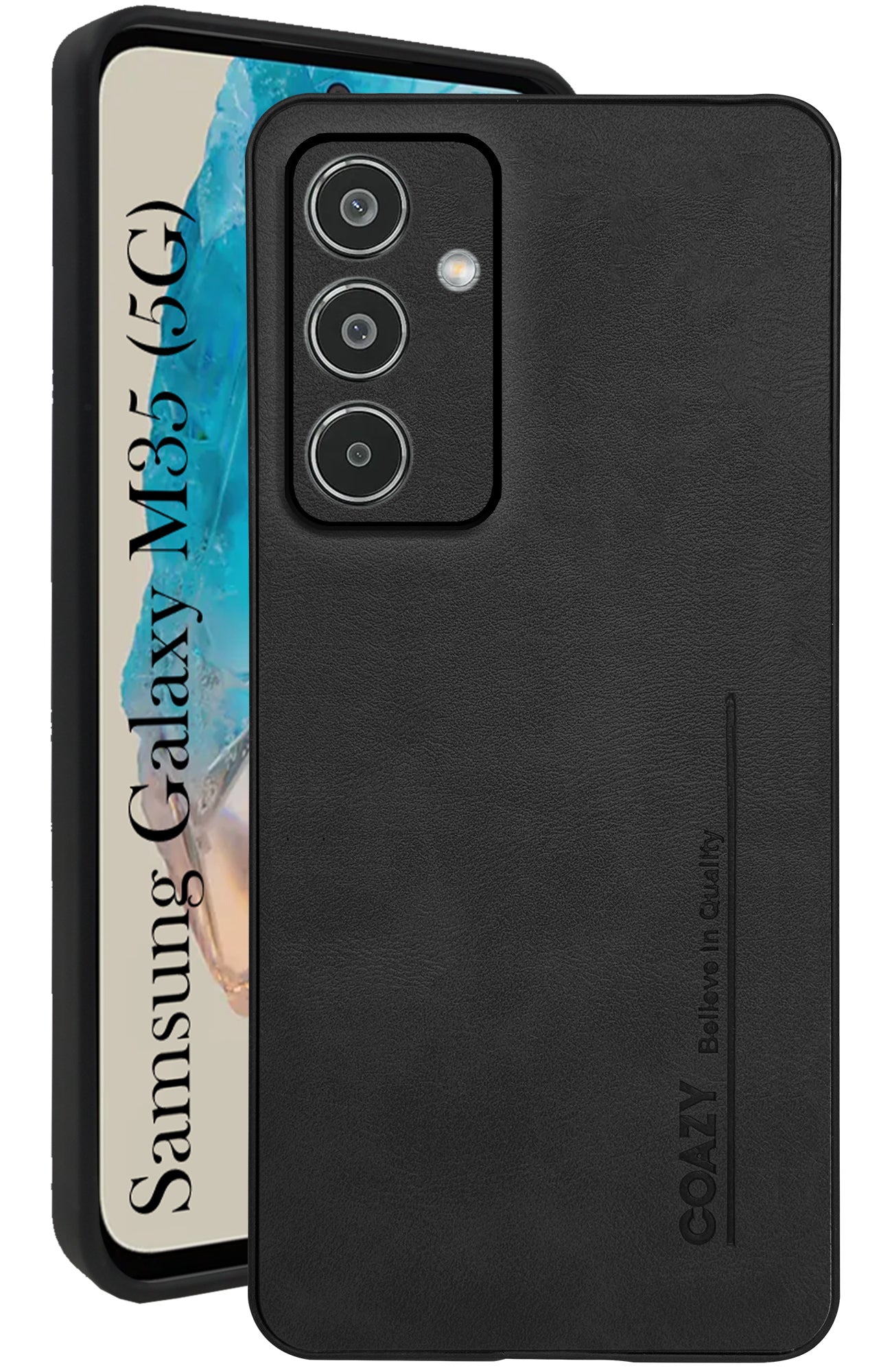 For Samsung Galaxy M35 5G Back Cover Case (Professional Vegan Leather | Camera Protection | Slim & Soft)