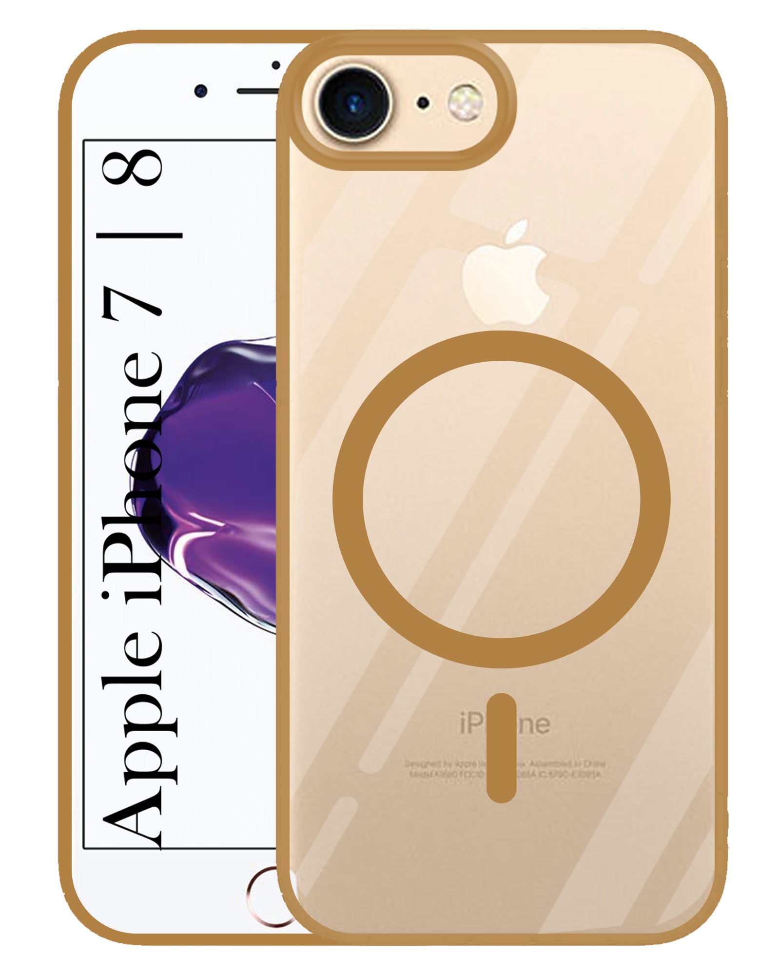 For Apple iPhone 7 | iPhone 8 Back Cover Case (MagSafe Compatible Wireless Charging | Hybrid Camera Bump Protection | Shockproof Polycarbonate Material)