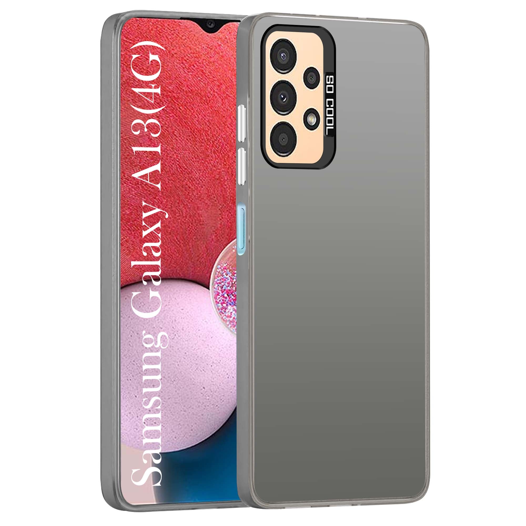 For Samsung Galaxy A13 4G Hard Back Cover Case (Velvet Touch | Professional Glossy Finish | Camera Protection Bump)