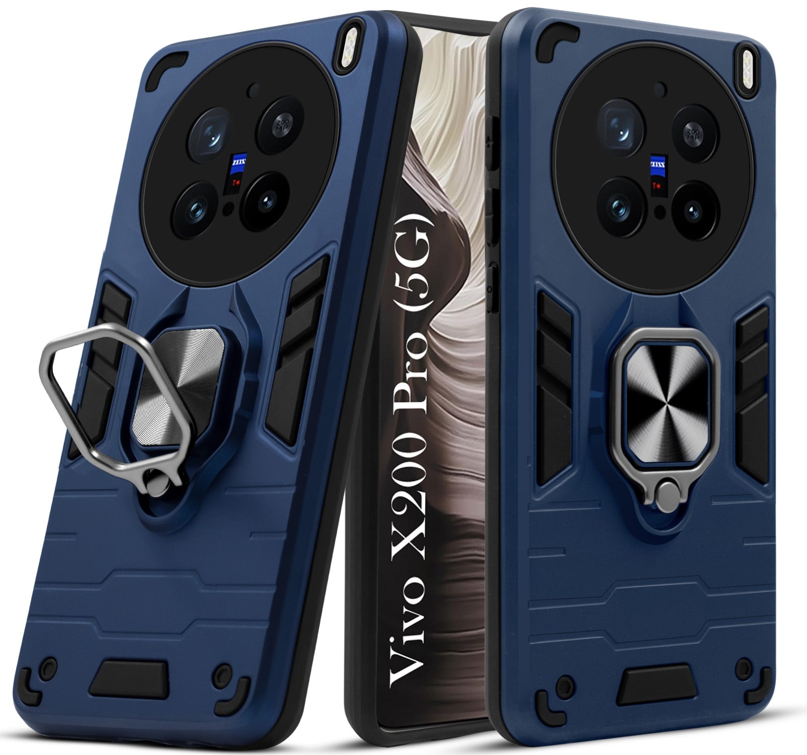 For Vivo X200 Pro Back Cover Case (Shockproof Polycarbonate Dual Layer Hybrid Armor)