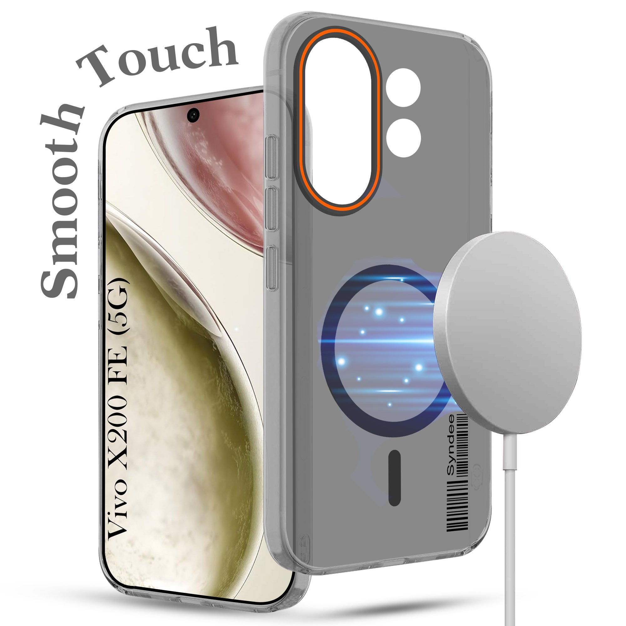 For Vivo X200 FE Back Cover Case (Soft Touch | Camera Bump Protection | MagSafe Compatible | Matte Finish)