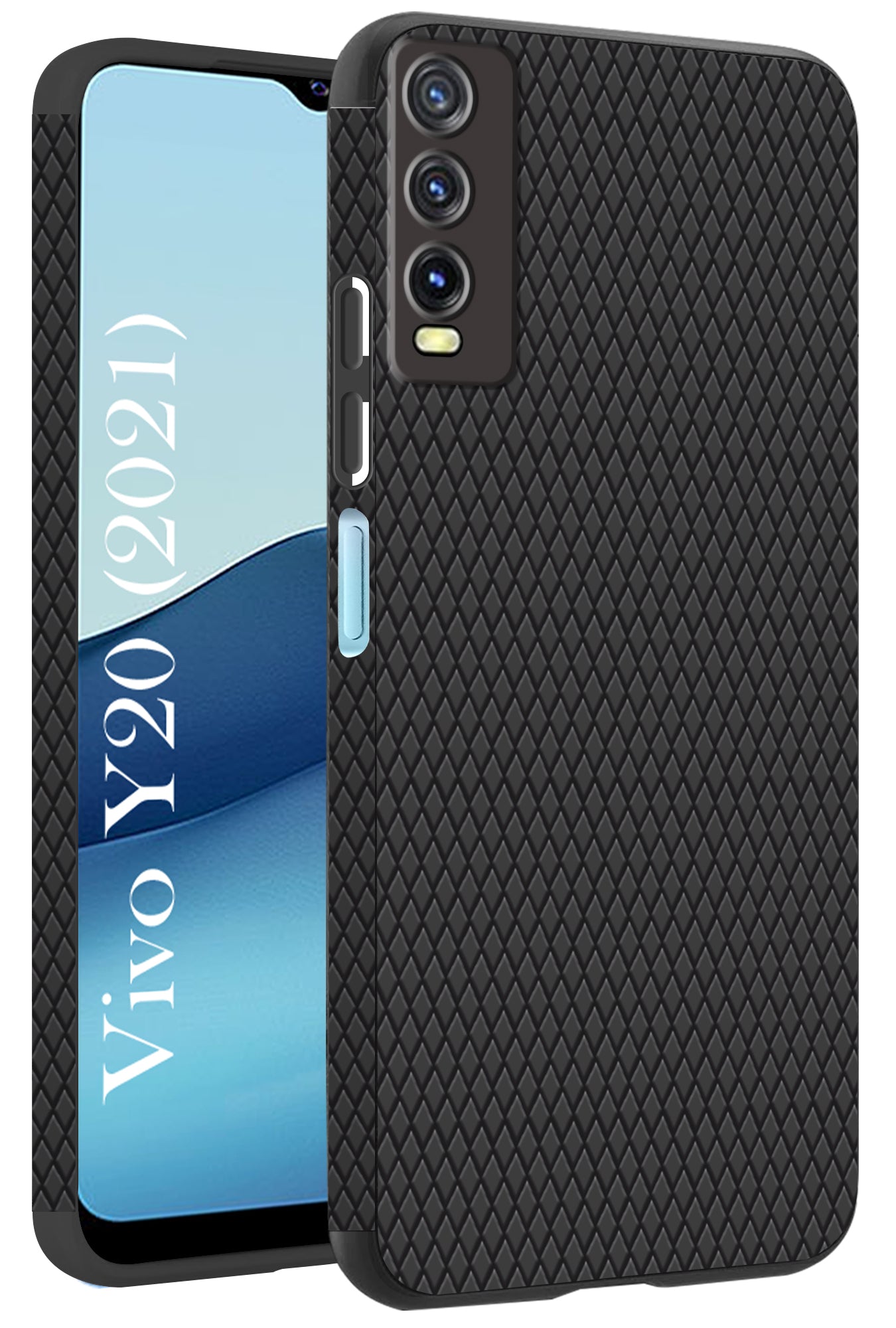 For Vivo Y20 2021 Back Cover Case (Liquid Silicone | Side Grip | Camera Protection)