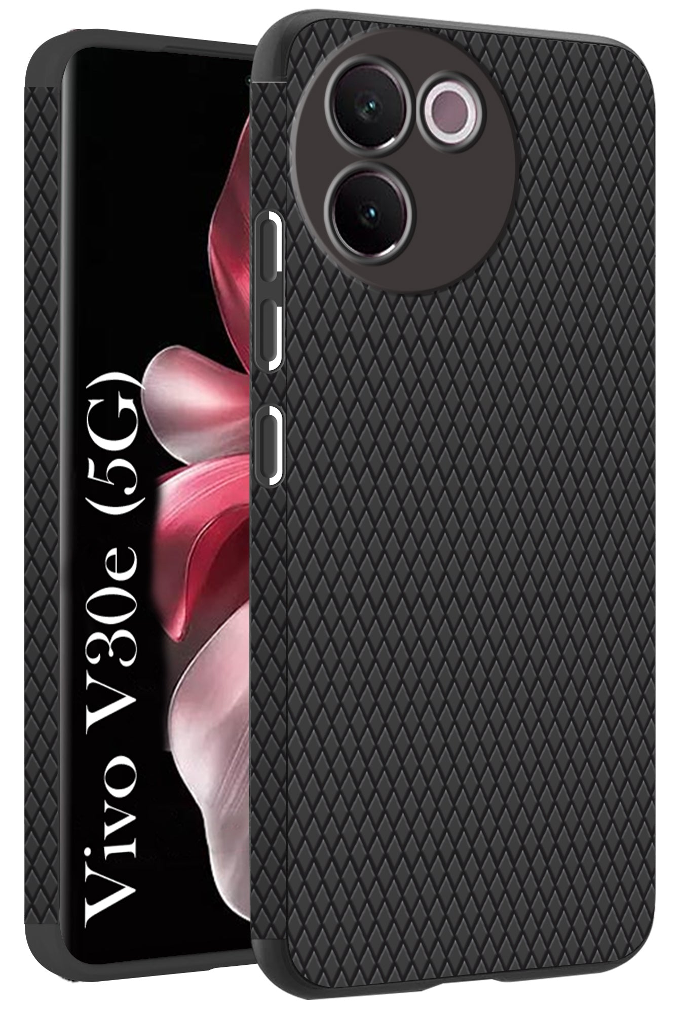 For Vivo V30e 5G Back Cover Case (Liquid Silicone | Side Grip | Camera Protection