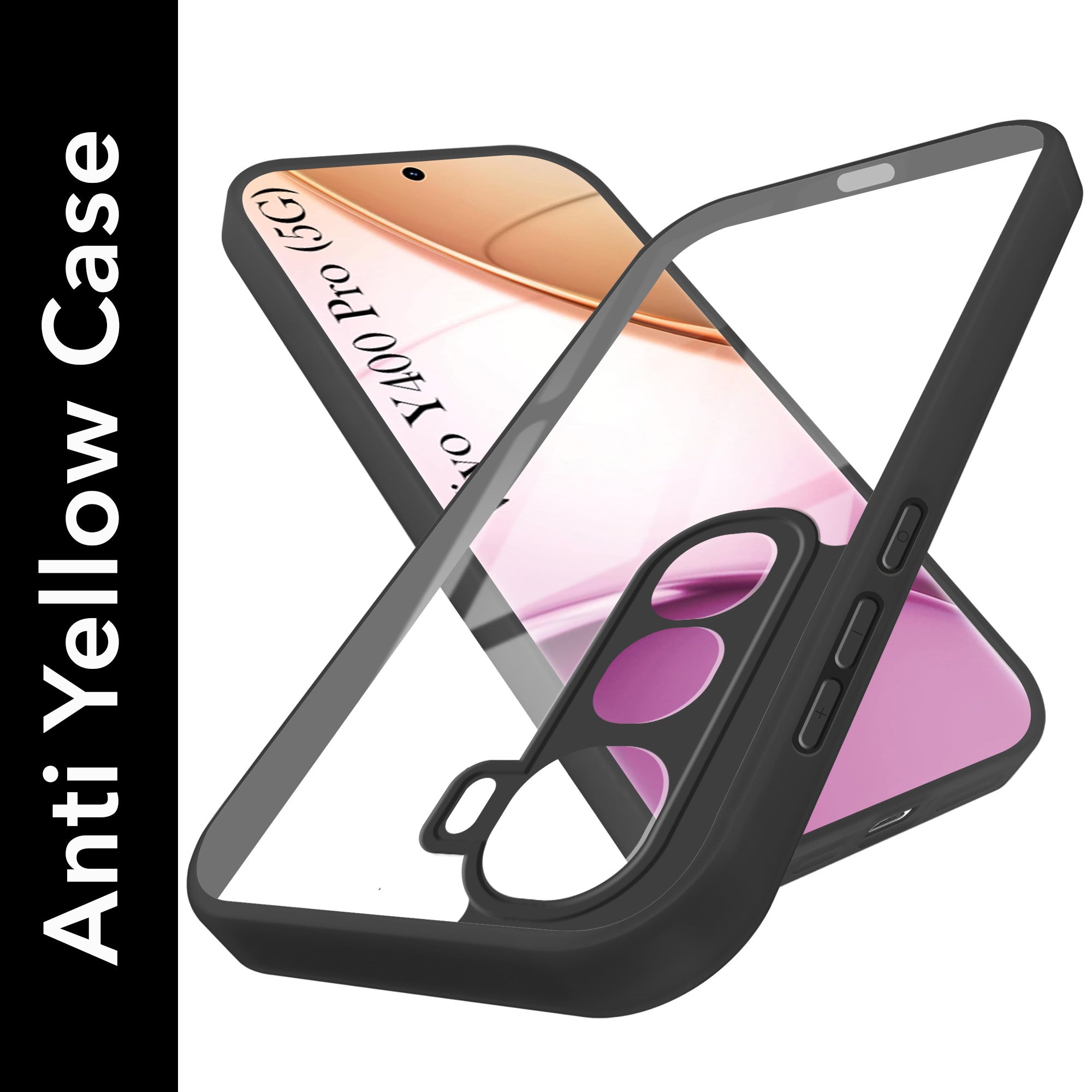 For Vivo Y400 Pro Back Cover Case (Lifetime Anti Yellow | Anti Scratch | Crystal Clear Shockproof)