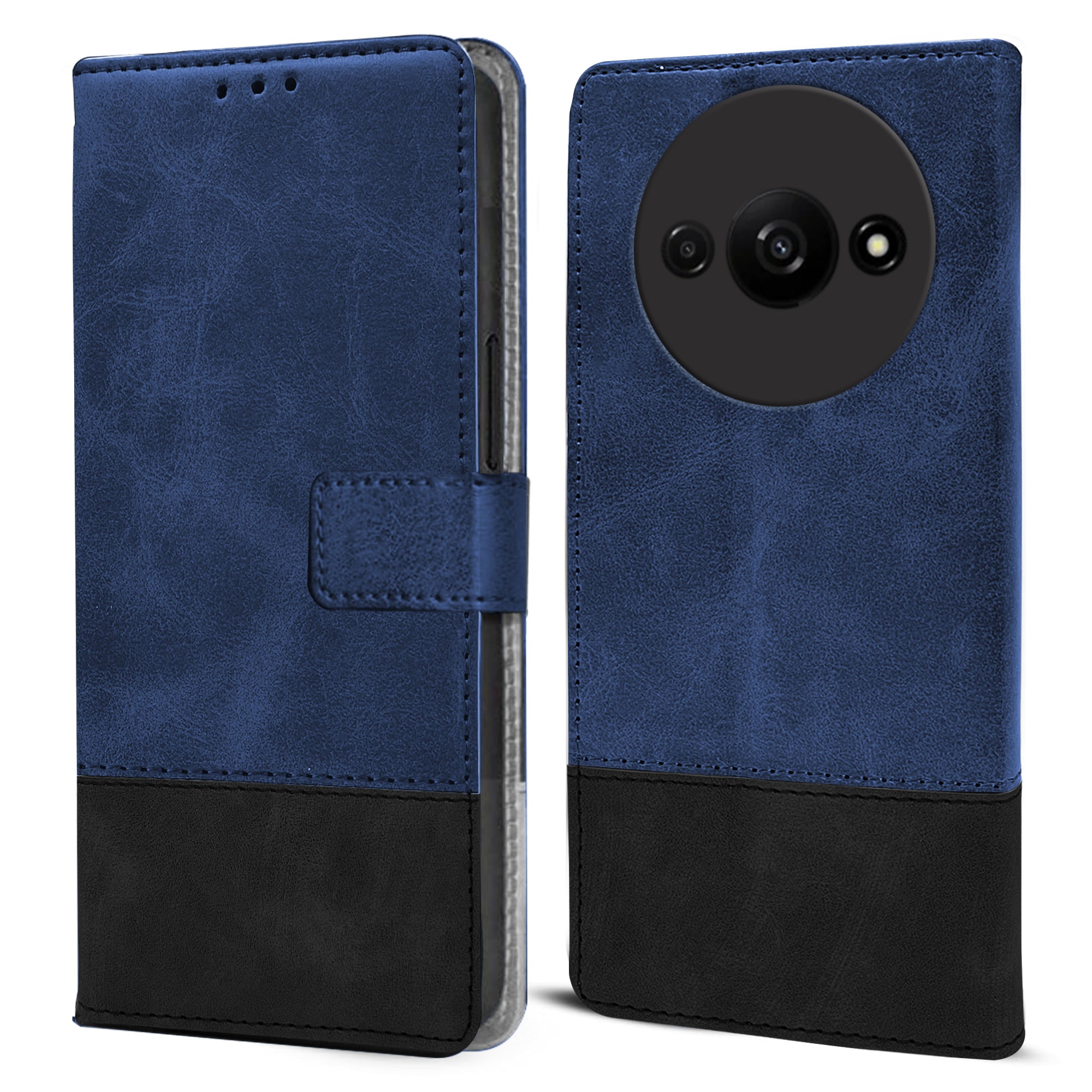 For Xiaomi Redmi A3 2024 Flip Cover Case ( Professional Dual Leather Wallet with Magnetic Closure)