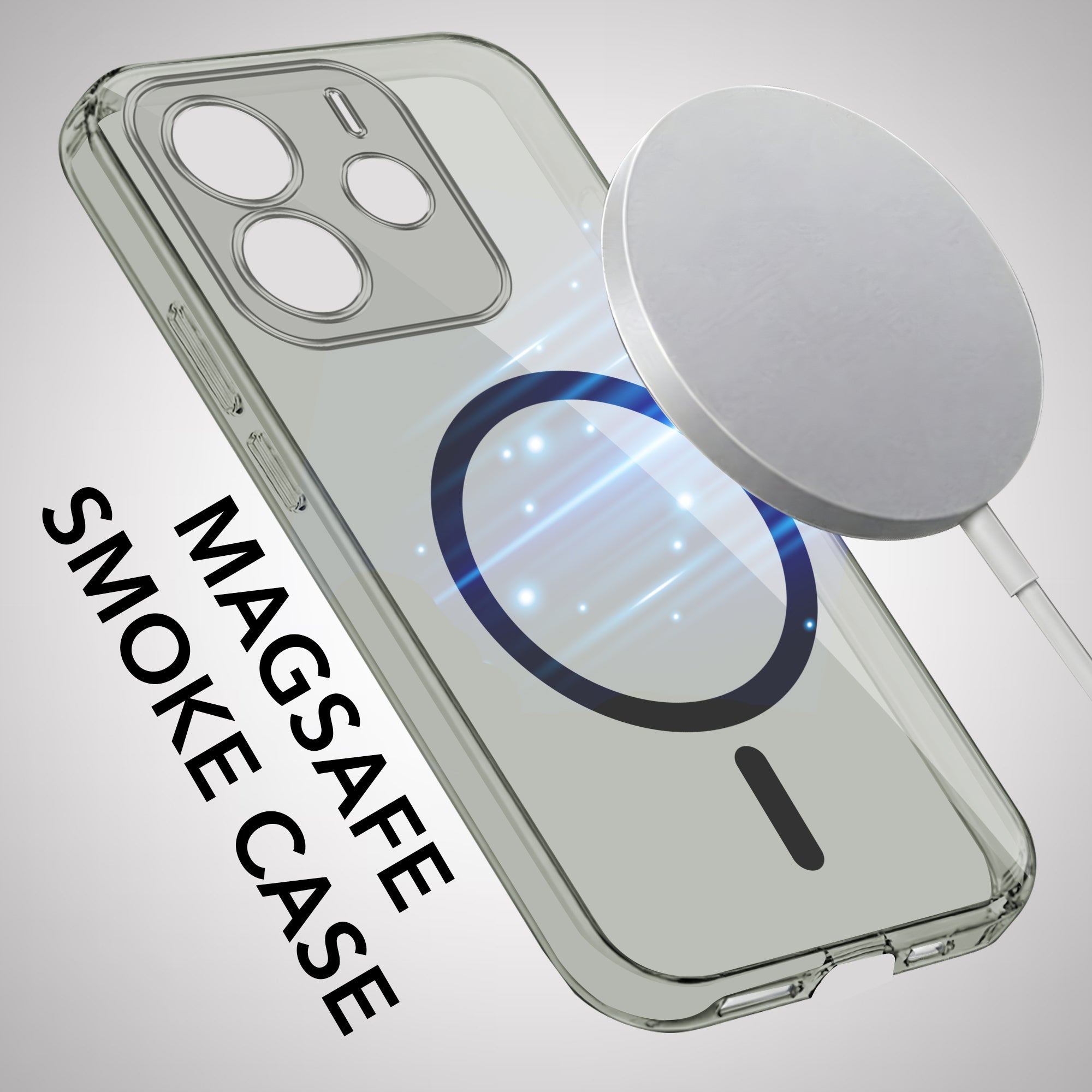 For Redmi Note 14 5G | Redmi Note 14 SE Back Cover Case Lifetime Anti-Yellow MagSafe Compatible Clear (Sleek Hard Crystal | Shockproof and Camera Protection)