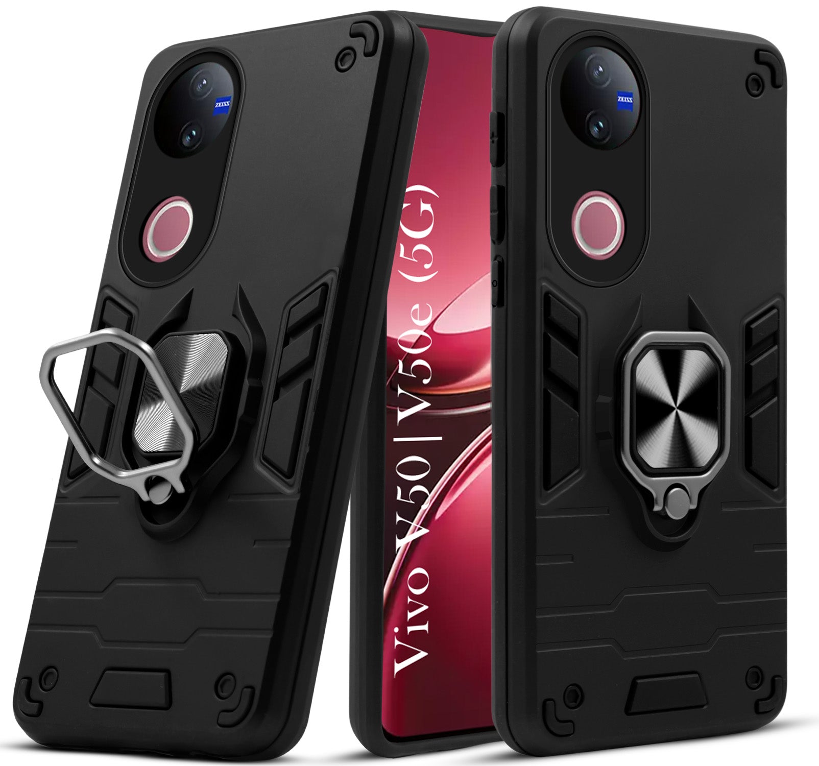 For Vivo V50 | Vivo V50e Back Cover Case (Shockproof Polycarbonate Dual Layer Hybrid Armor)