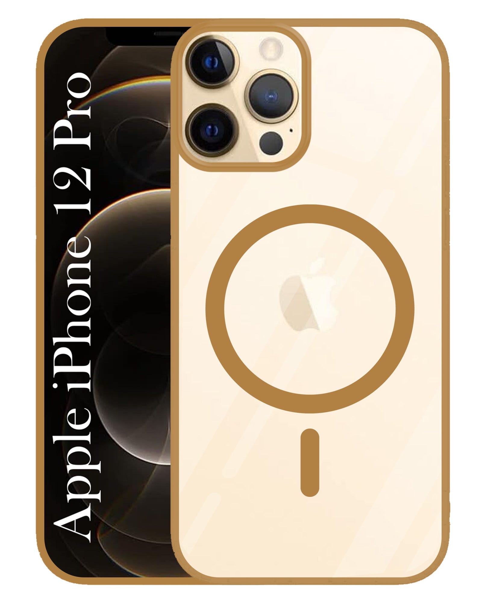 For Apple iPhone 12 Pro Back Cover Case (MagSafe Compatible Wireless Charging | Hybrid Camera Bump Protection | Shockproof Polycarbonate Material)