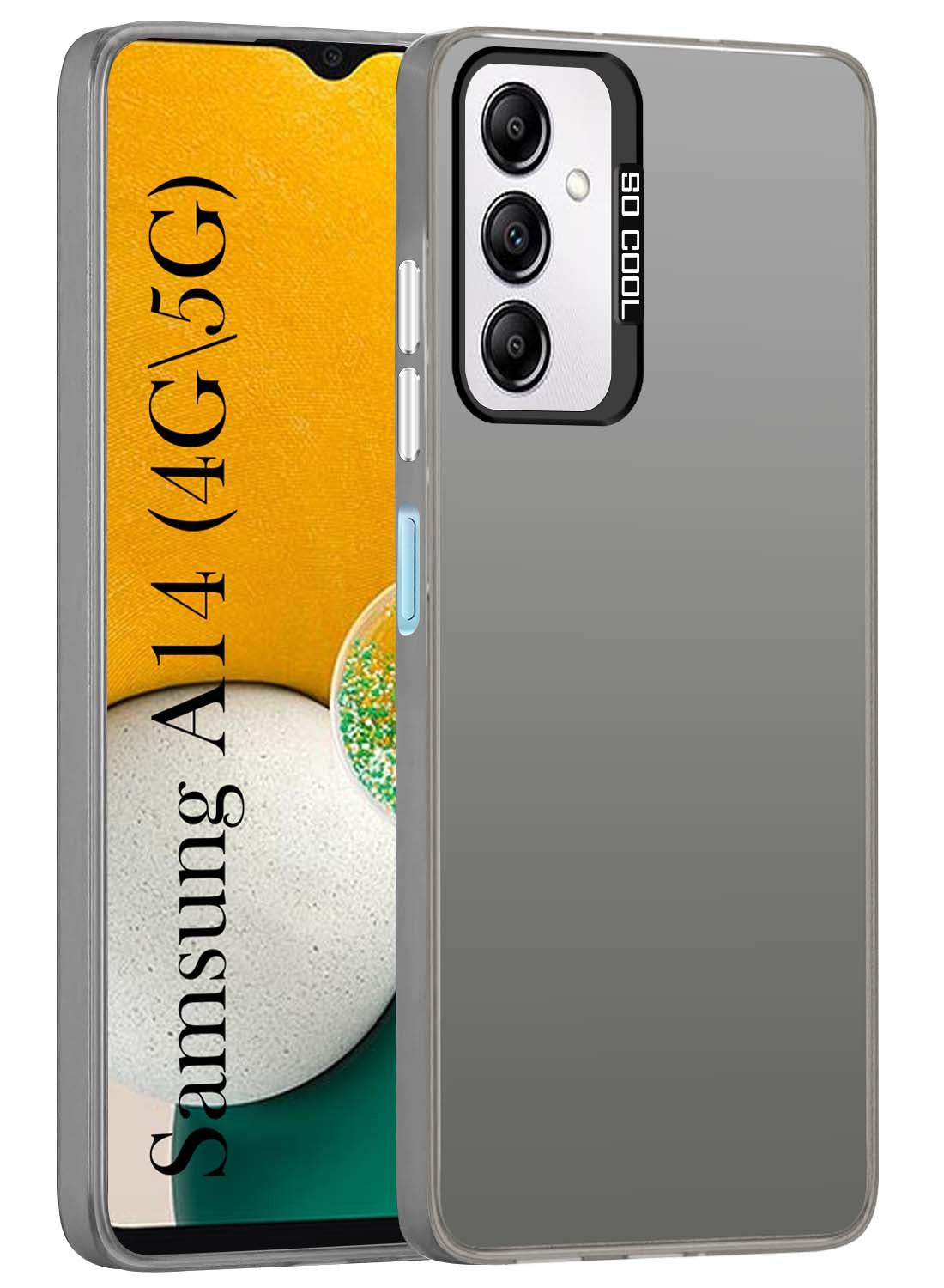 For Samsung Galaxy A14 4G | 5G Hard Back Cover Case (Velvet Touch | Professional Glossy Finish | Camera Protection Bump)