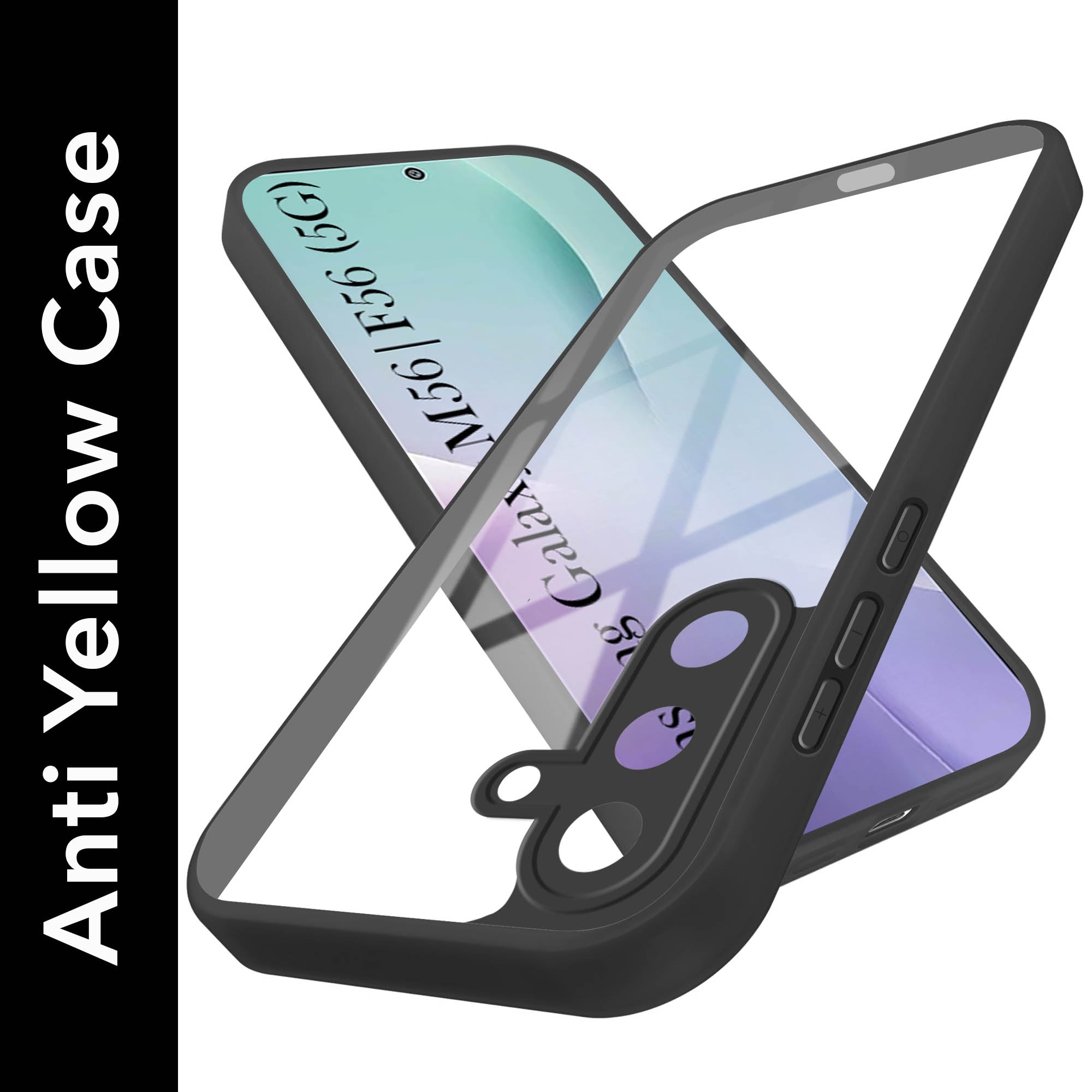 For Samsung Galaxy M56 | Samsung Galaxy F56 Back Cover Case (Lifetime Anti Yellow | Anti Scratch | Crystal Clear Shockproof)