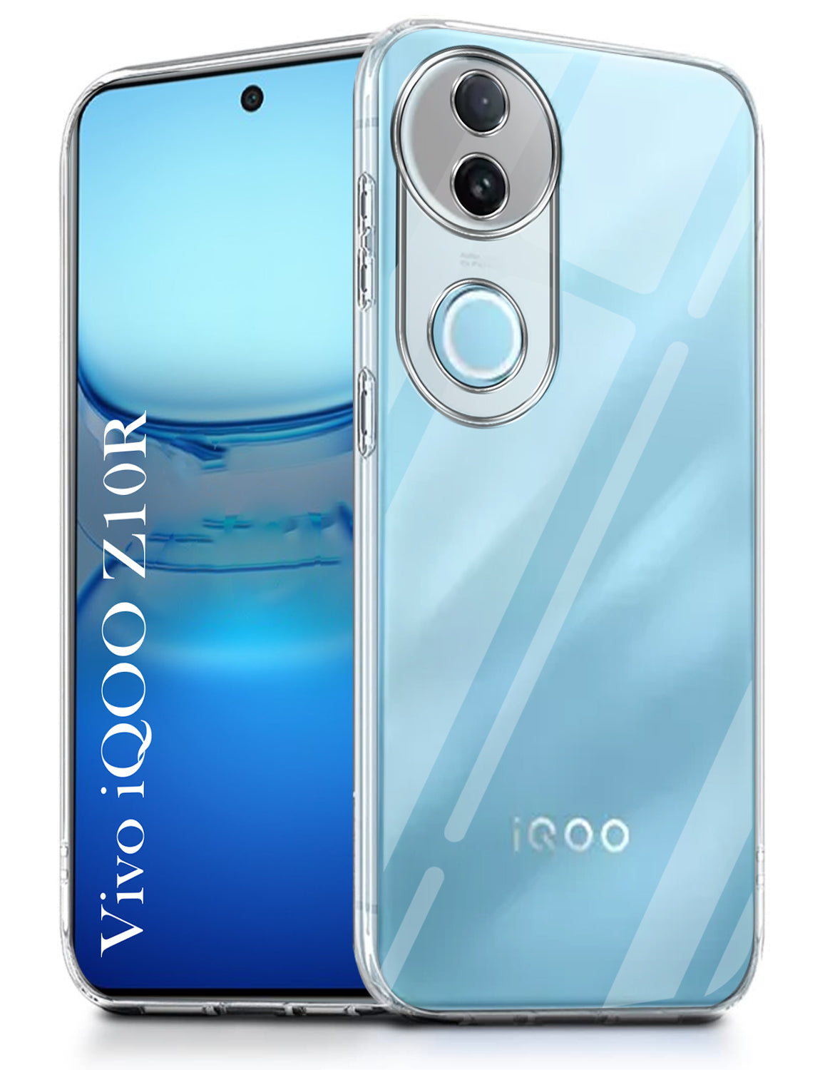 For Vivo iQOO Z10R Back Cover ( Silicone Clear Shockproof Case with Camera Protection | Soft and Flexible | Transparent)