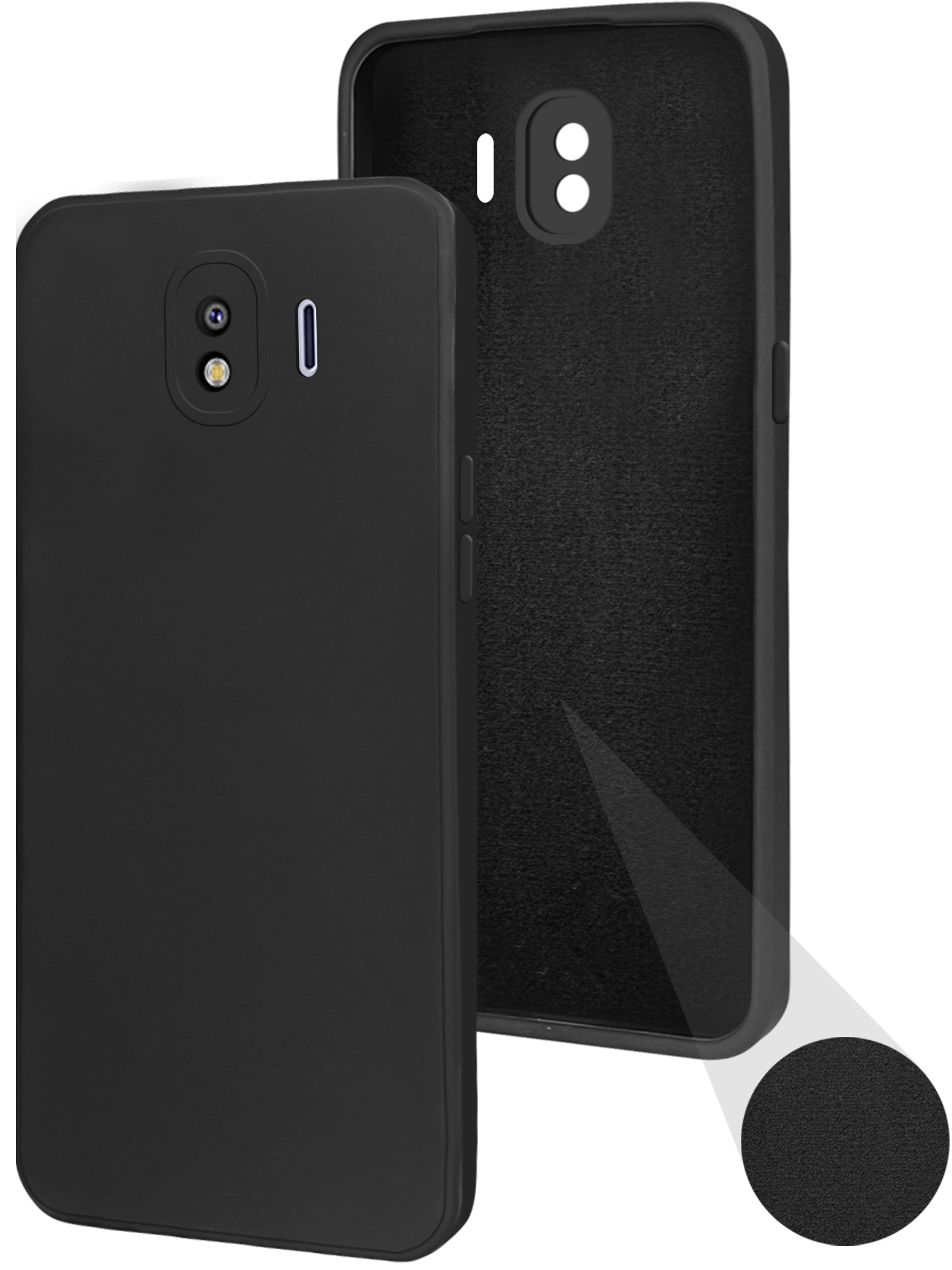 For Samsung Galaxy J4 Back Cover ( Silicone Clear Shockproof Case with Camera Protection | Soft and Flexible | Transparent)