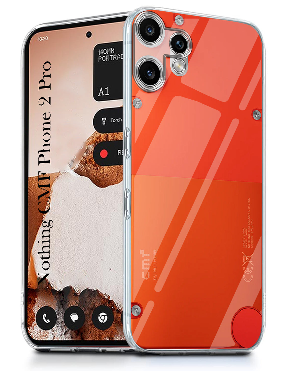 For Nothing CMF Phone 2 Pro Back Cover (Silicone Clear Shockproof Case with Camera Protection | Soft and Flexible | Transparent)