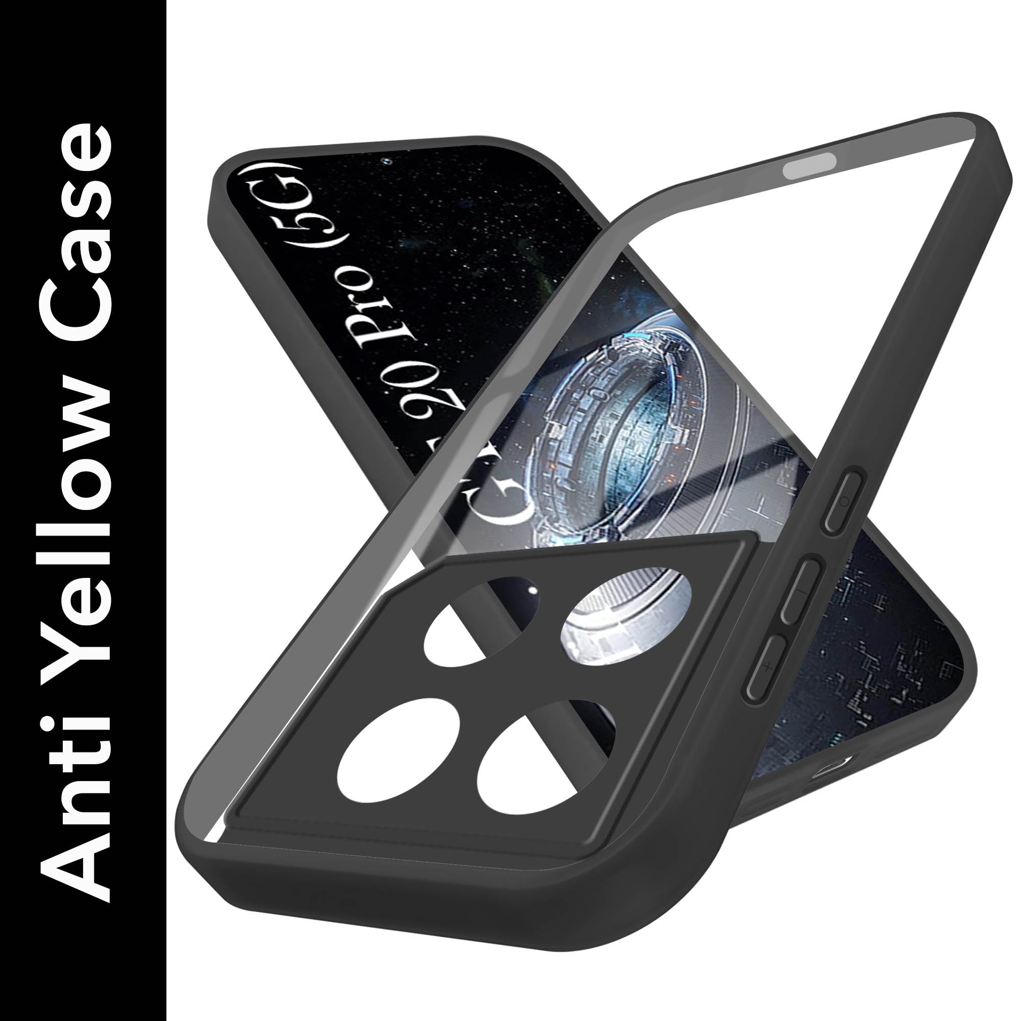 For Infinix GT 20 Pro 5G Back Cover Case (Lifetime Anti Yellow | Anti Scratch | Crystal Clear Shockproof)