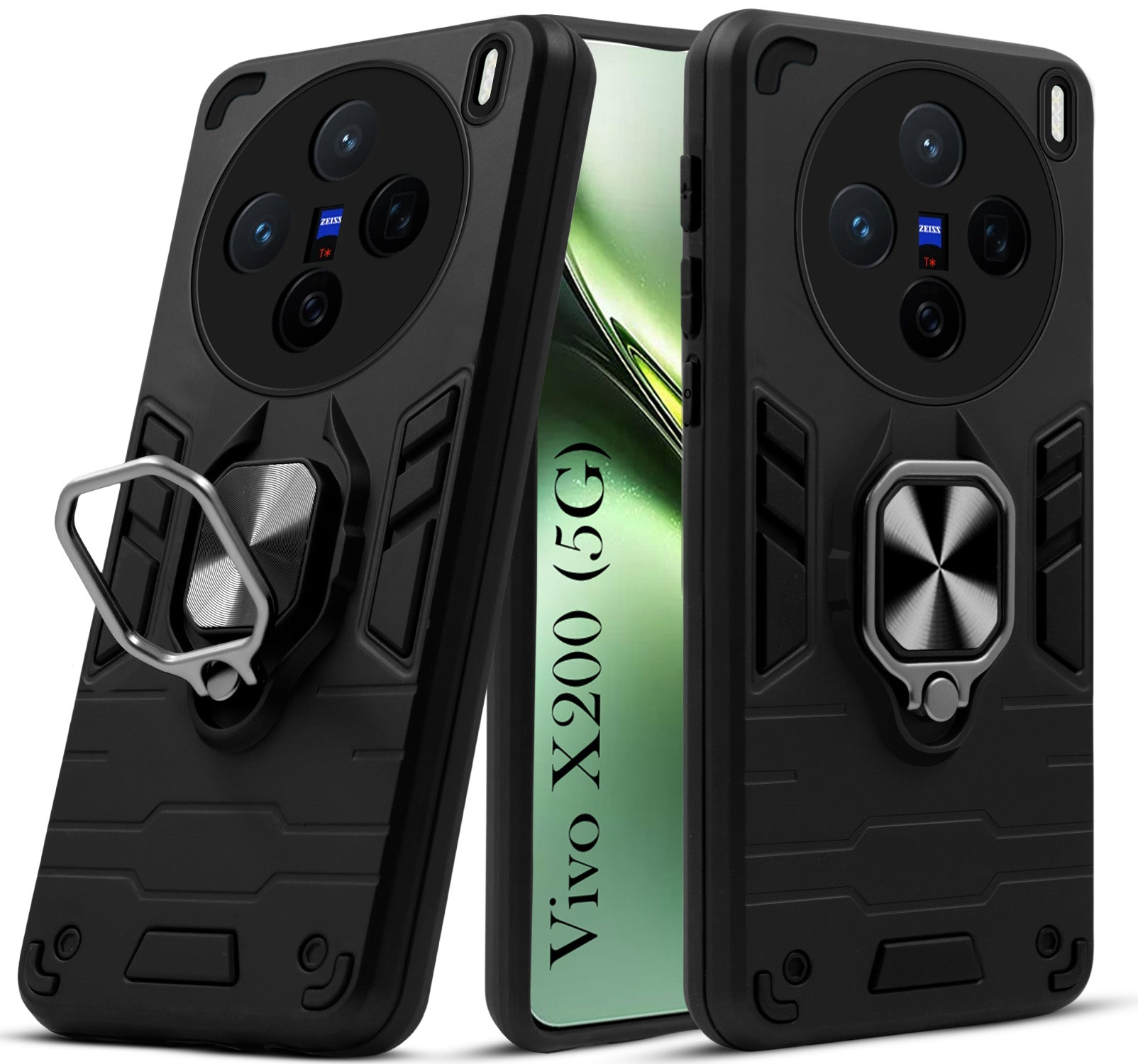For Vivo X200 Back Cover Case (Shockproof Polycarbonate Dual Layer Hybrid Armor)