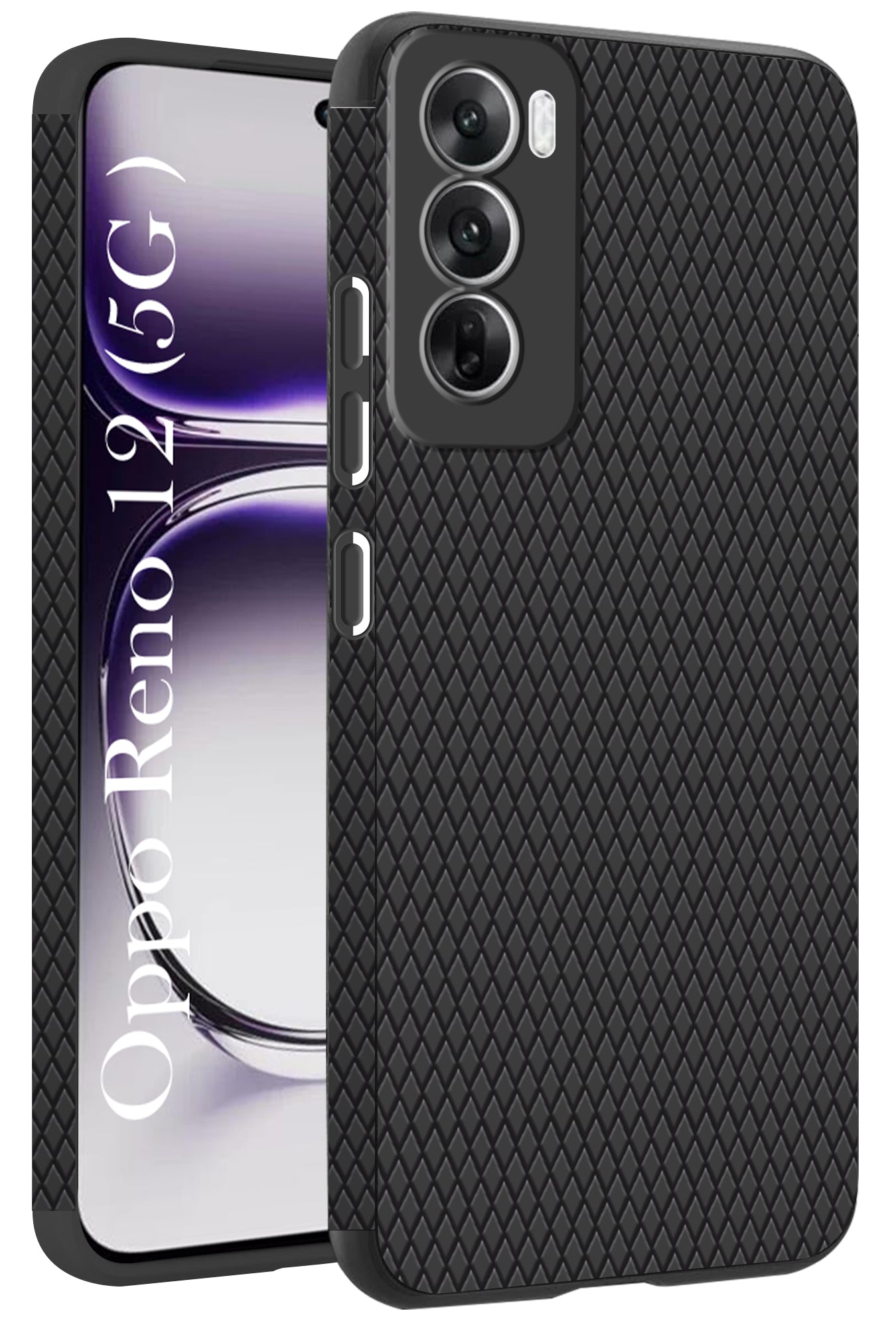 For Oppo Reno12 5G | Oppo Reno 12 5G Back Cover Case (Liquid Silicone | Side Grip | Camera Protection)