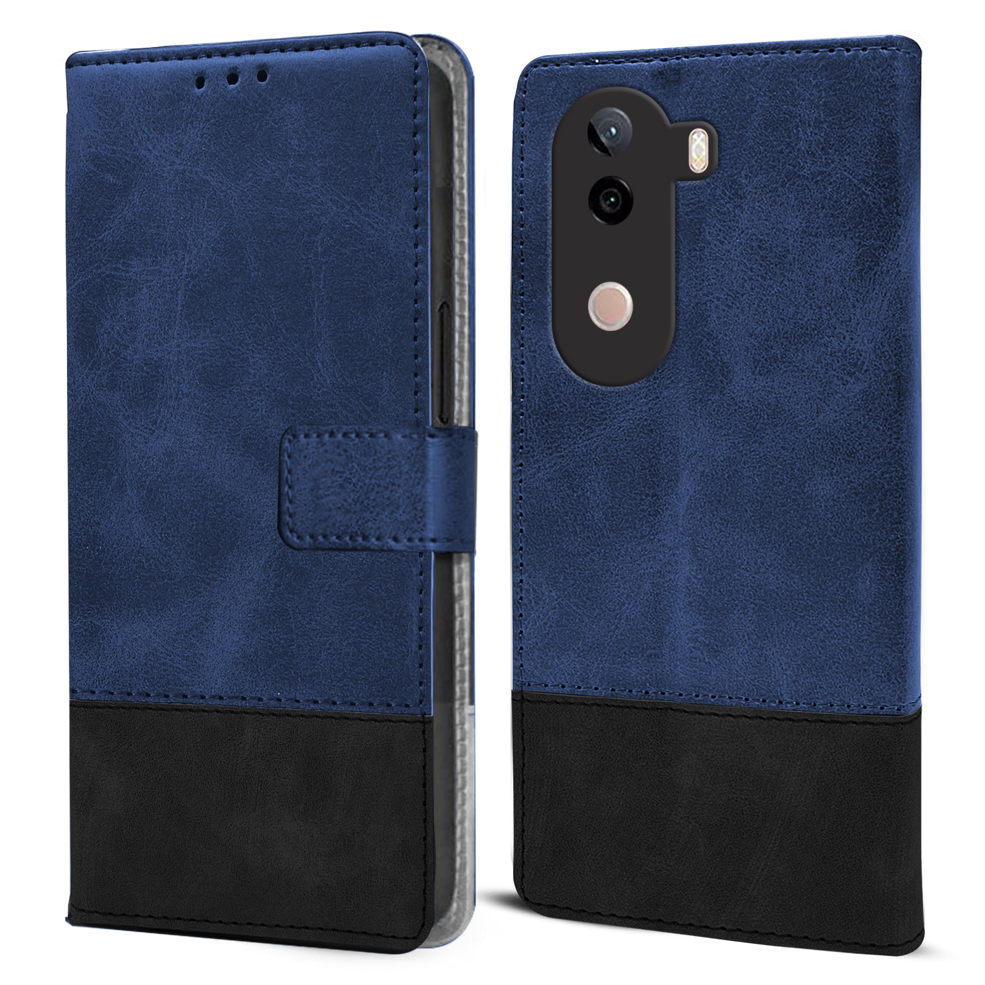 For Vivo iQOO Z9s Flip Cover Case ( Professional Dual Leather Wallet with Magnetic Closure)