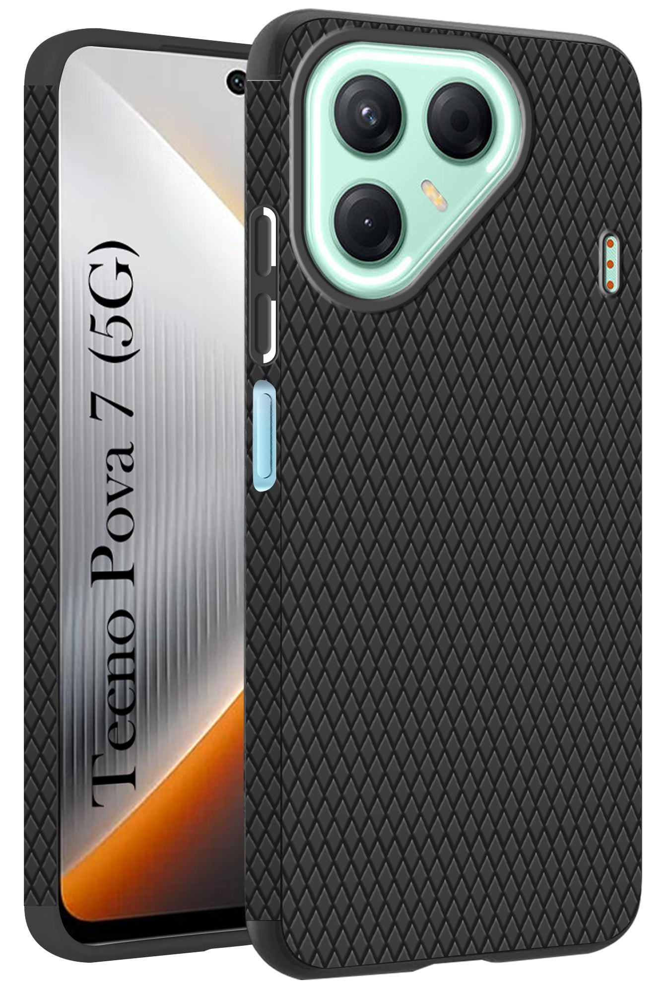 For Tecno Pova 7 5G Back Cover Case (Liquid Silicone | Side Grip | Camera Protection)