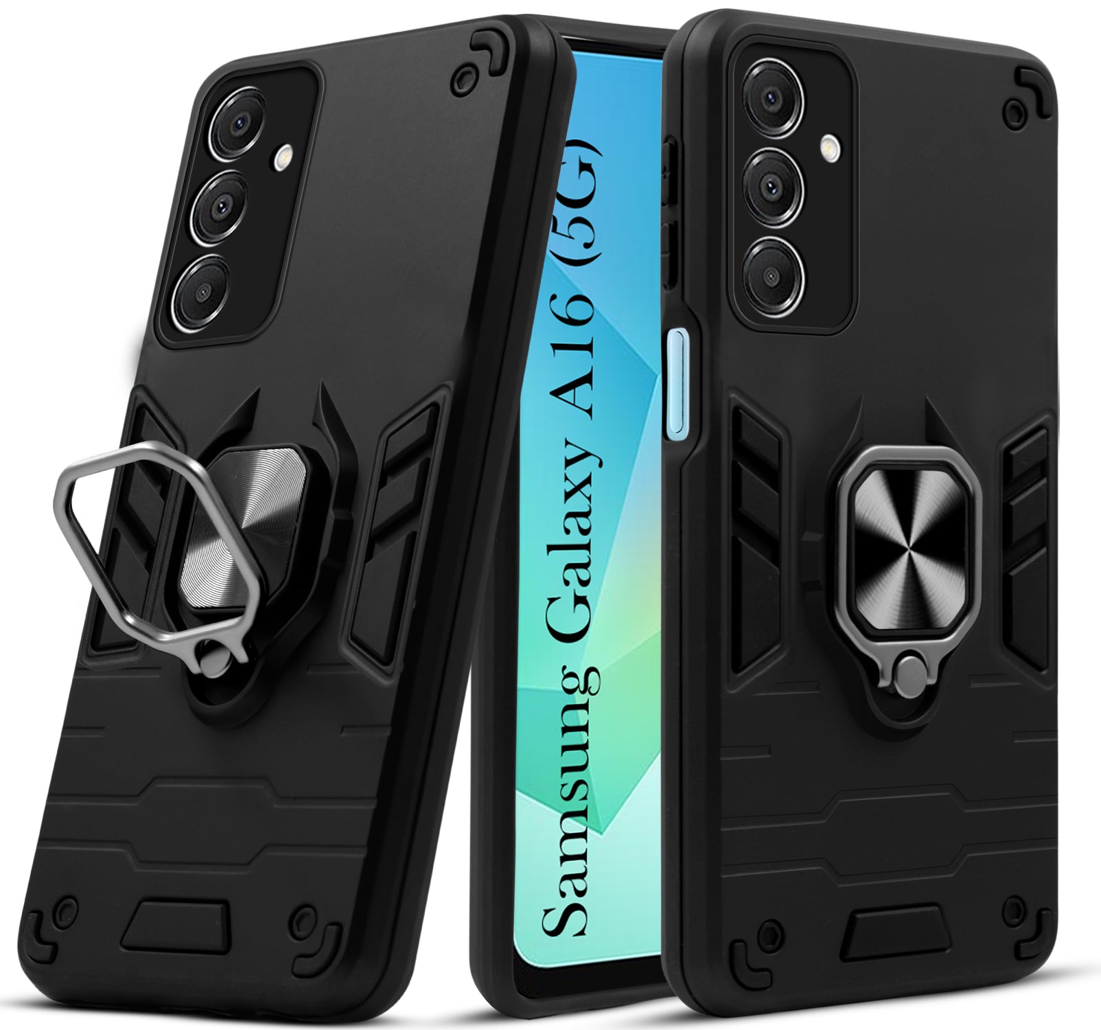 For Samsung Galaxy A16 5G Back Cover Case (Shockproof Polycarbonate Dual Layer Hybrid Armor)