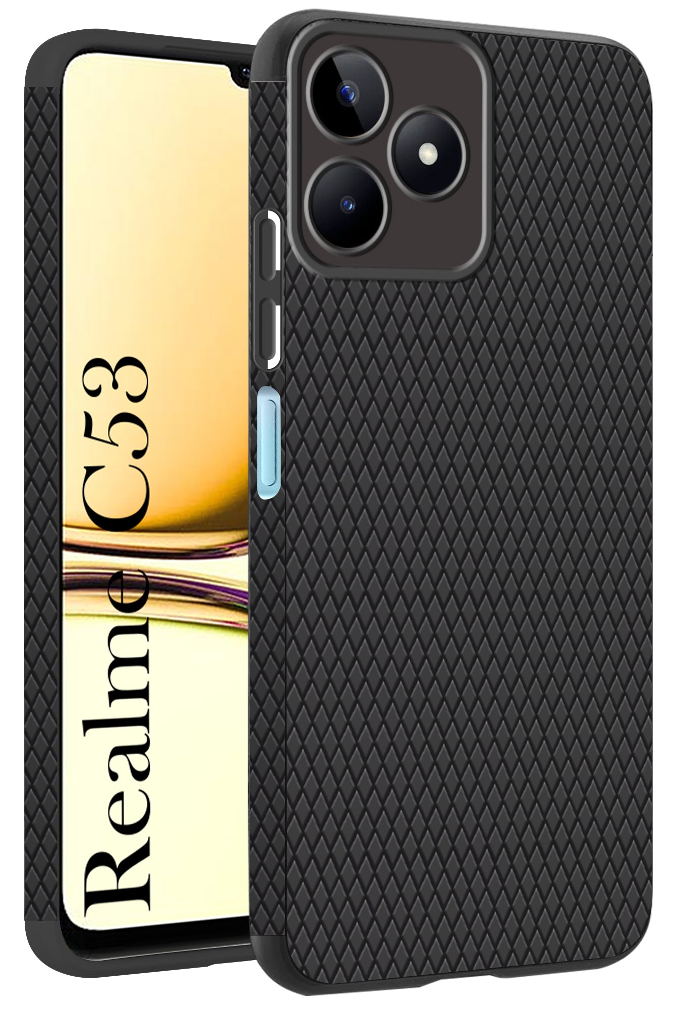 For Realme C53 Back Cover Case (Liquid Silicone | Side Grip | Camera Protection)