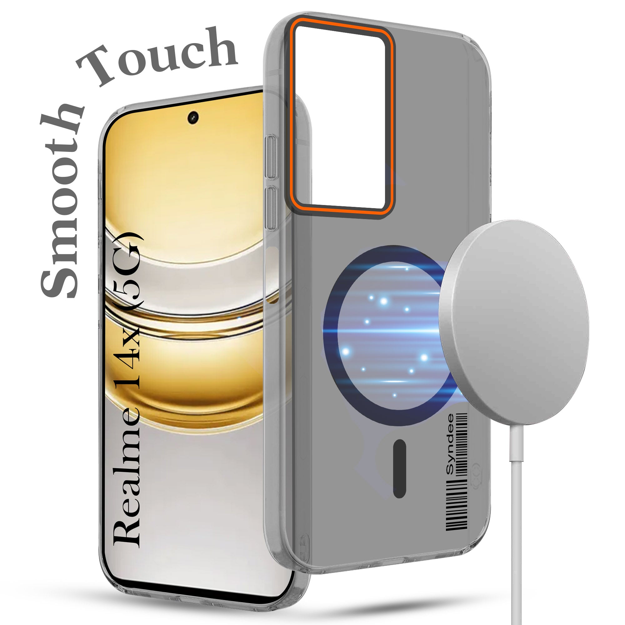 For Realme 14X Back Cover Case (Soft Touch | Camera Bump Protection | MagSafe Compatible | Matte Finish)