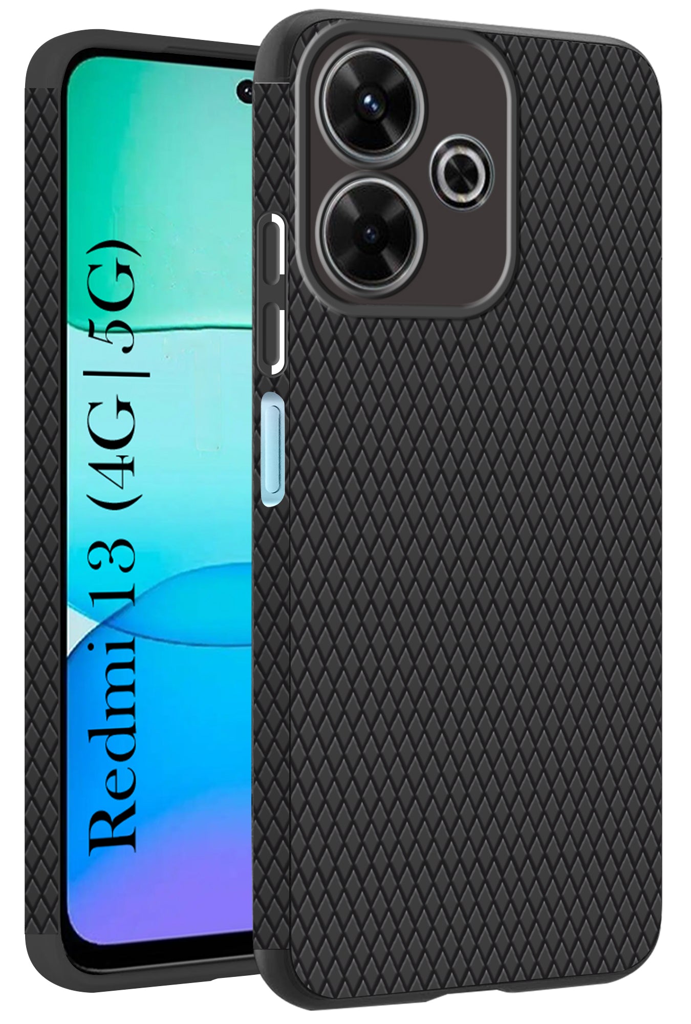 For Xiaomi Mi Redmi 13 4G | 5G Back Cover Case (Liquid Silicone | Side Grip | Camera Protection)