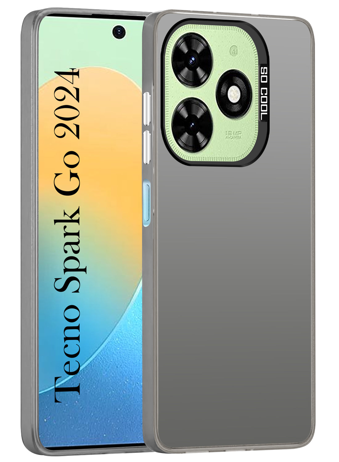 For Tecno Spark Go 2024 Hard Back Cover Case (Velvet Touch | Professional Glossy Finish | Camera Protection Bump)