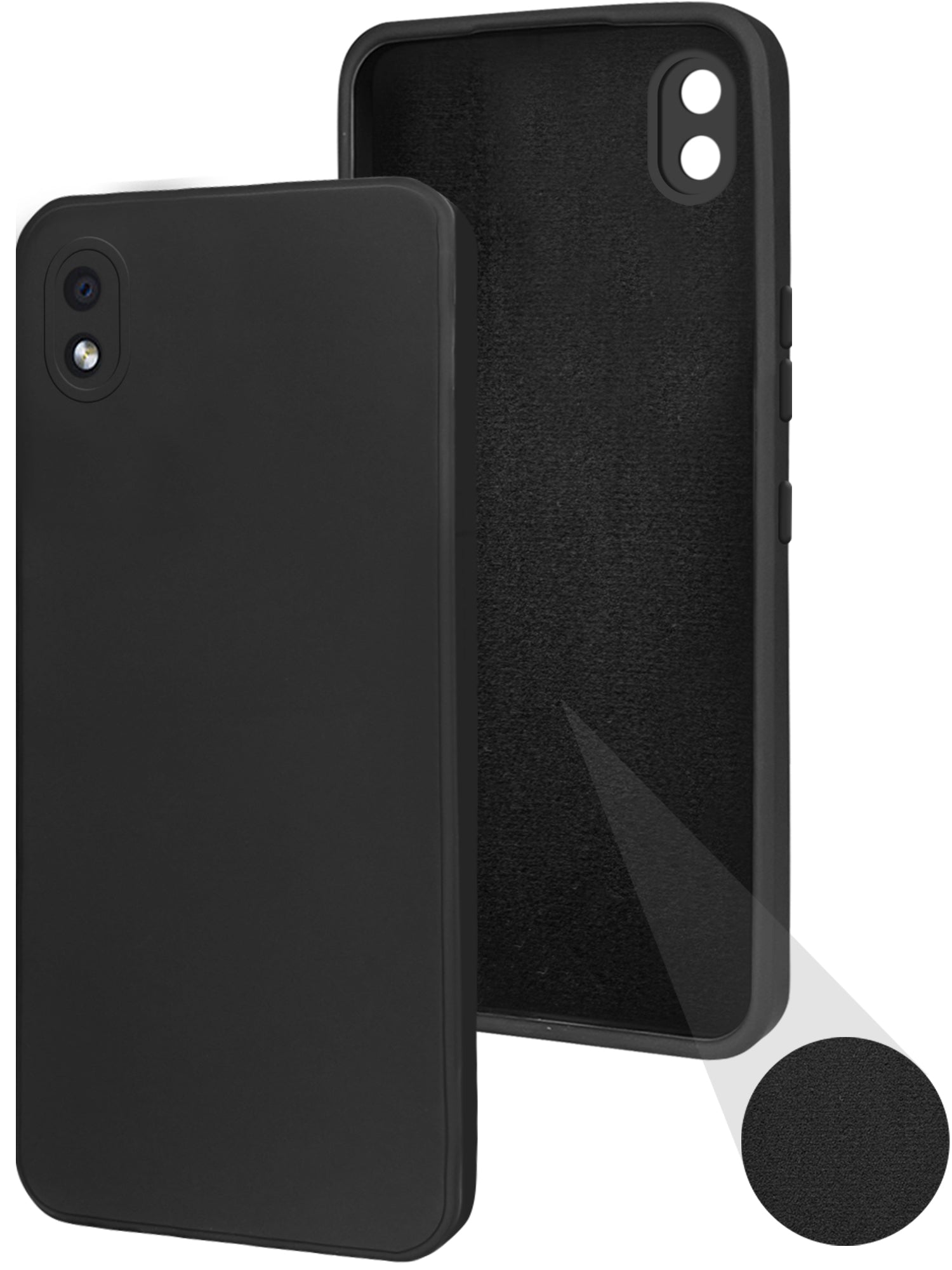 For Samsung Galaxy M01 Core Back Cover Case ( Matte Finish Silicone with Inside Fiber cloth)