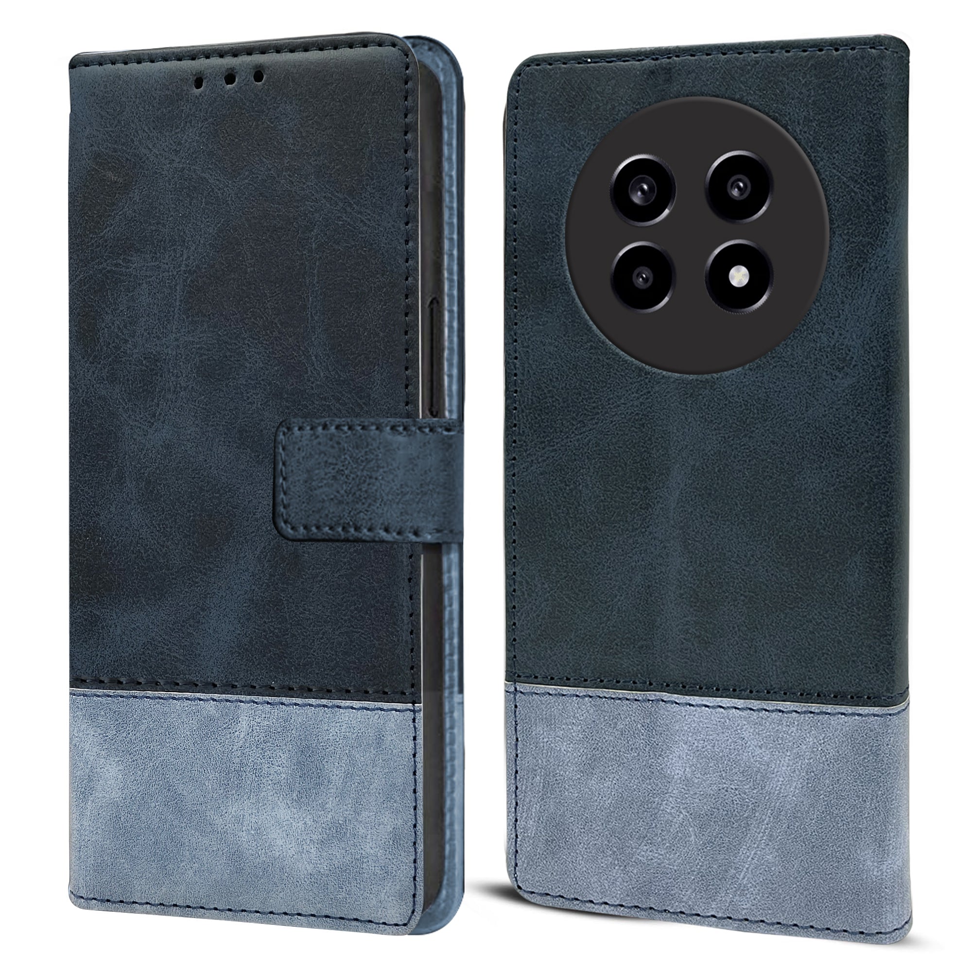 For Realme 14 Pro Lite Flip Cover Case (Professional Dual Leather Wallet with Magnetic Closure)