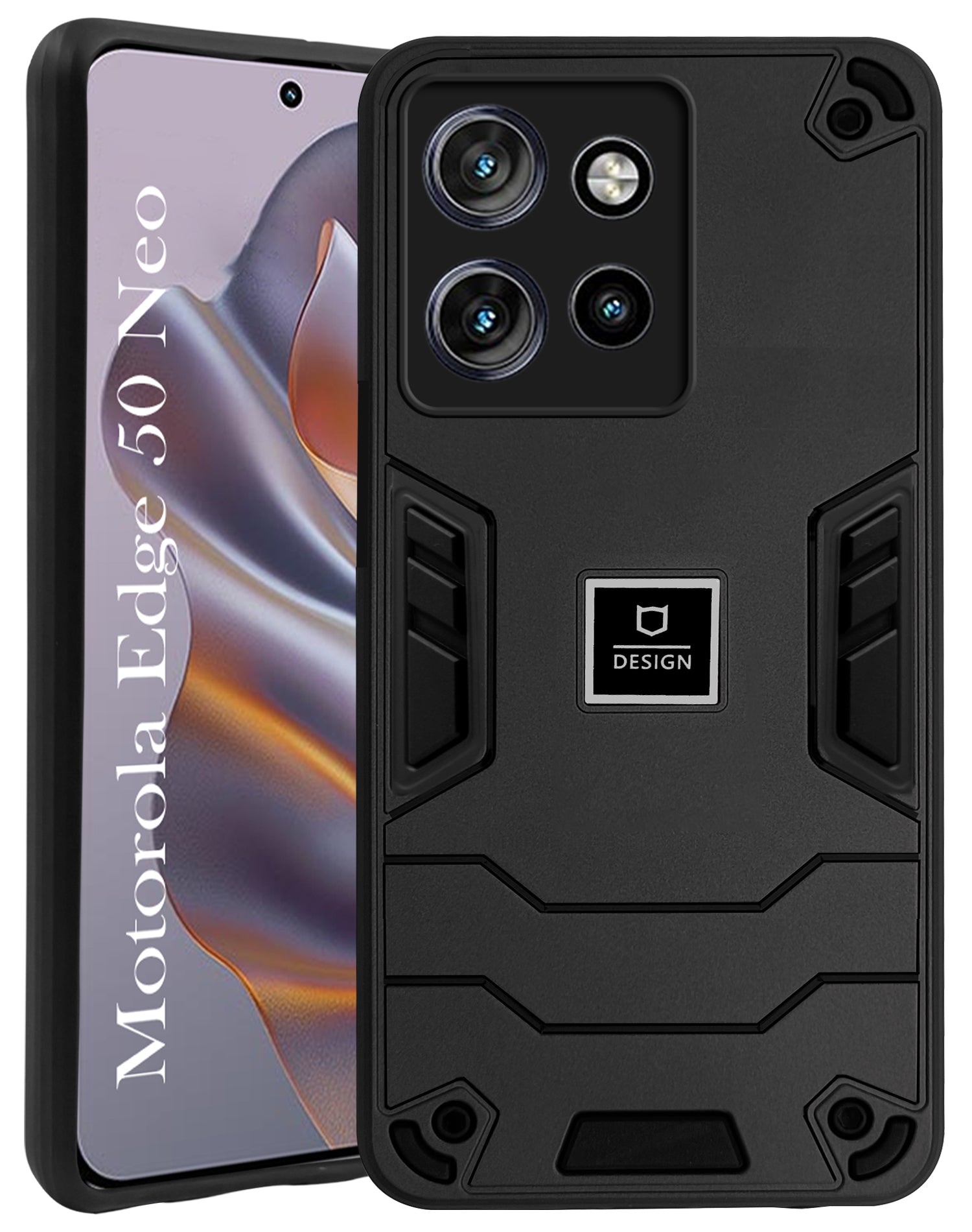 For Motorola Moto Edge 50 Neo Back Cover Case (Lightweight Hybrid Shockproof Polycarbonate)