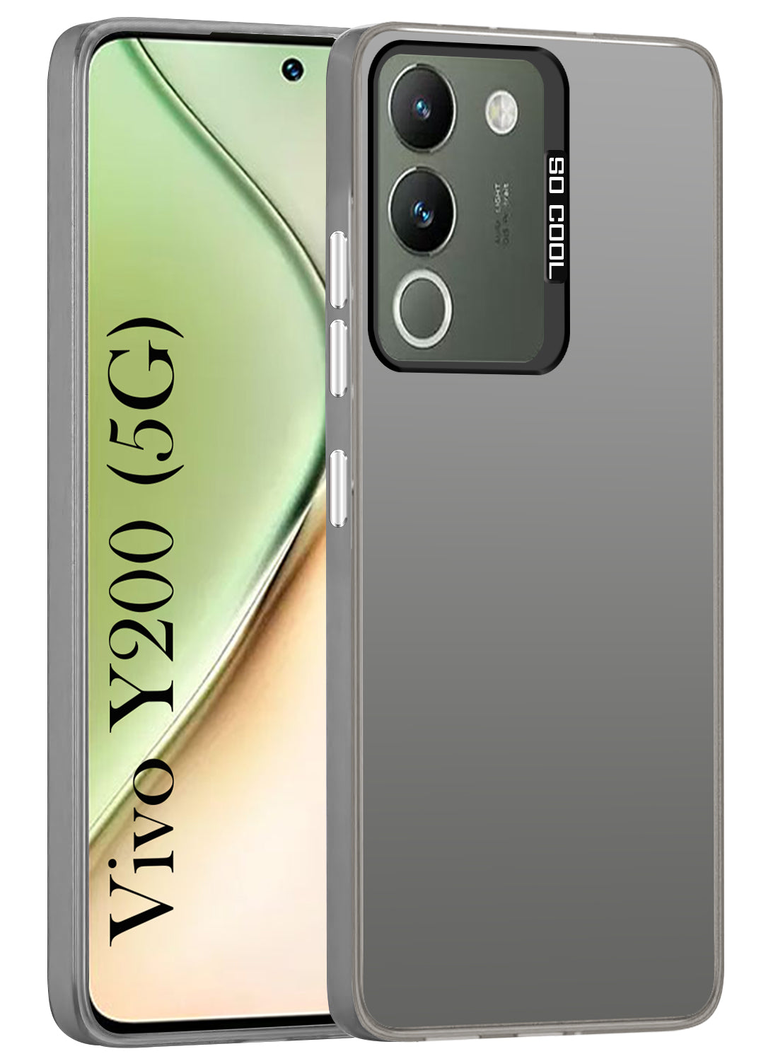 For Vivo Y200 Hard Back Cover Case (Velvet Touch | Professional Glossy Finish | Camera Protection Bump)