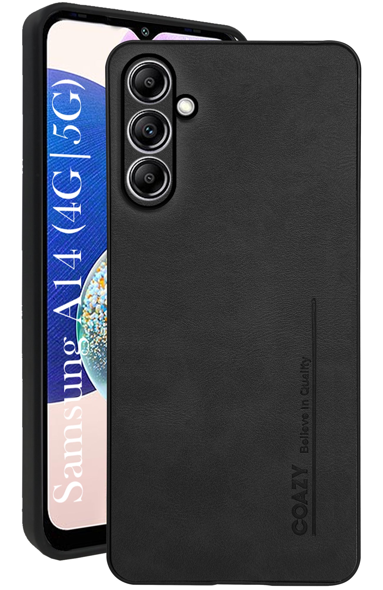 For Samsung Galaxy A14 4G | 5G Back Cover Case (Professional Vegan Leather | Camera Protection | Slim & Soft)