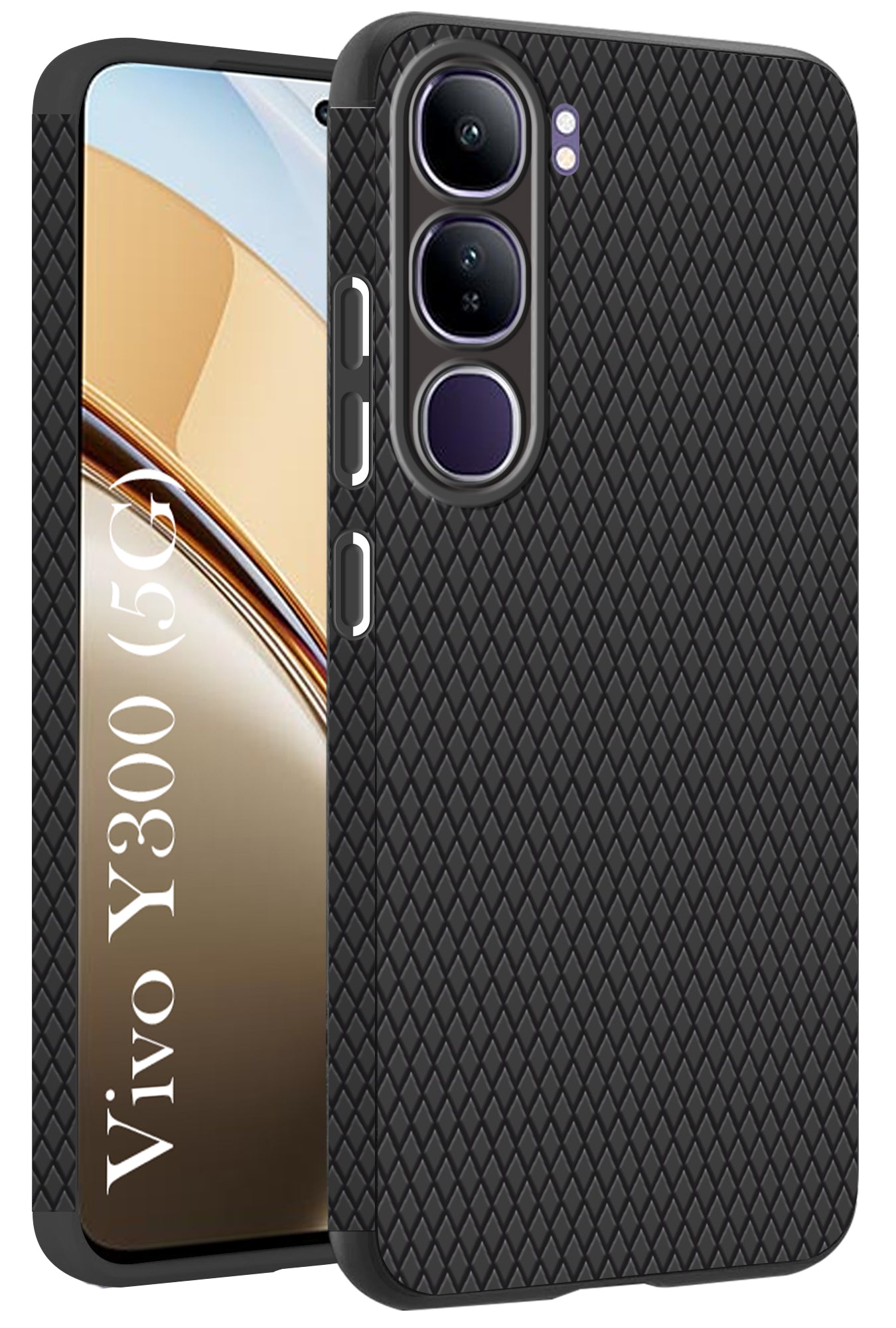 For Vivo Y300 Back Cover Case (Liquid Silicone | Side Grip | Camera Protection)