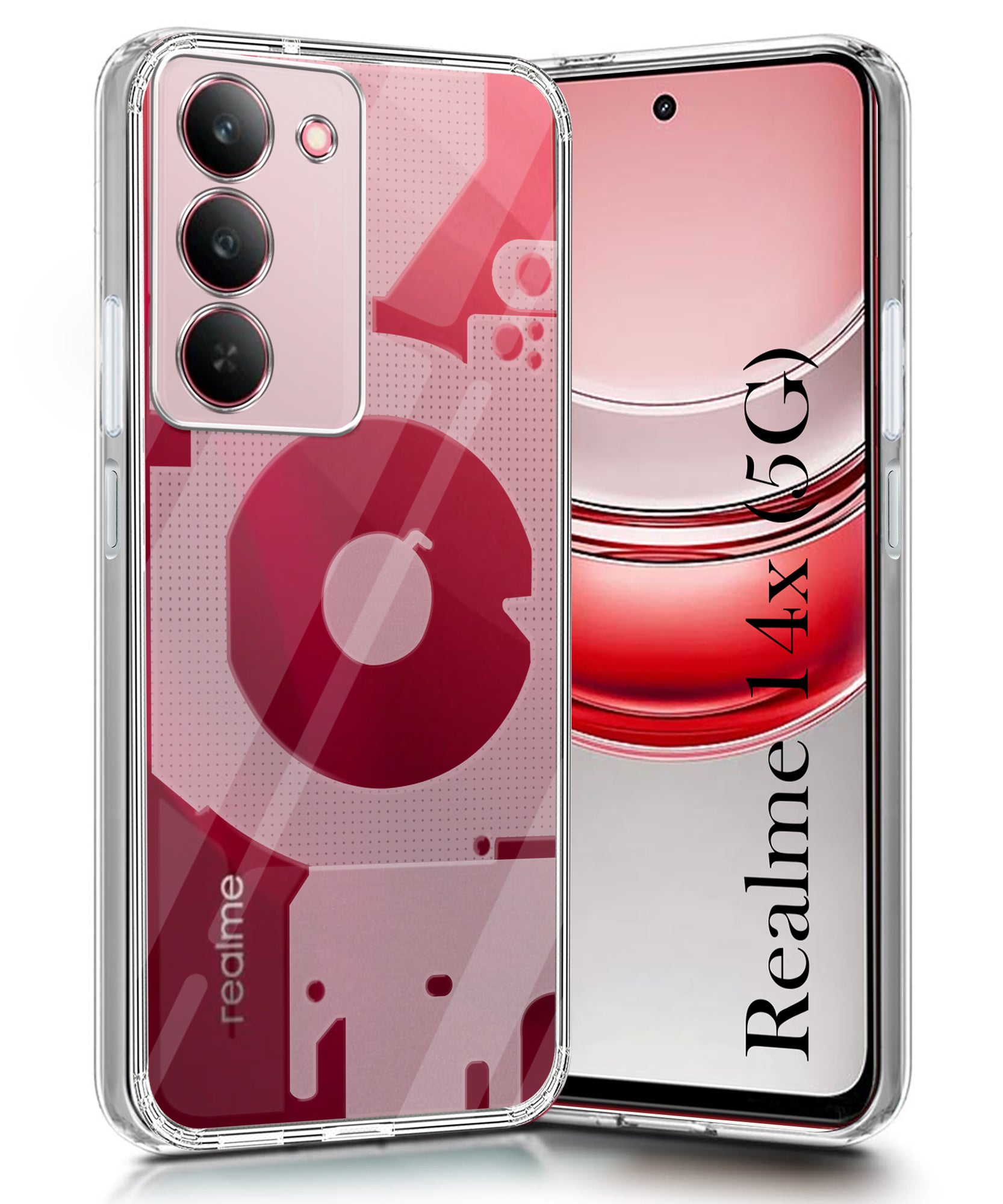 For Realme 14X Back Cover (Silicone Matte Shockproof Case with Camera Protection | Soft and Flexible | Transparent)