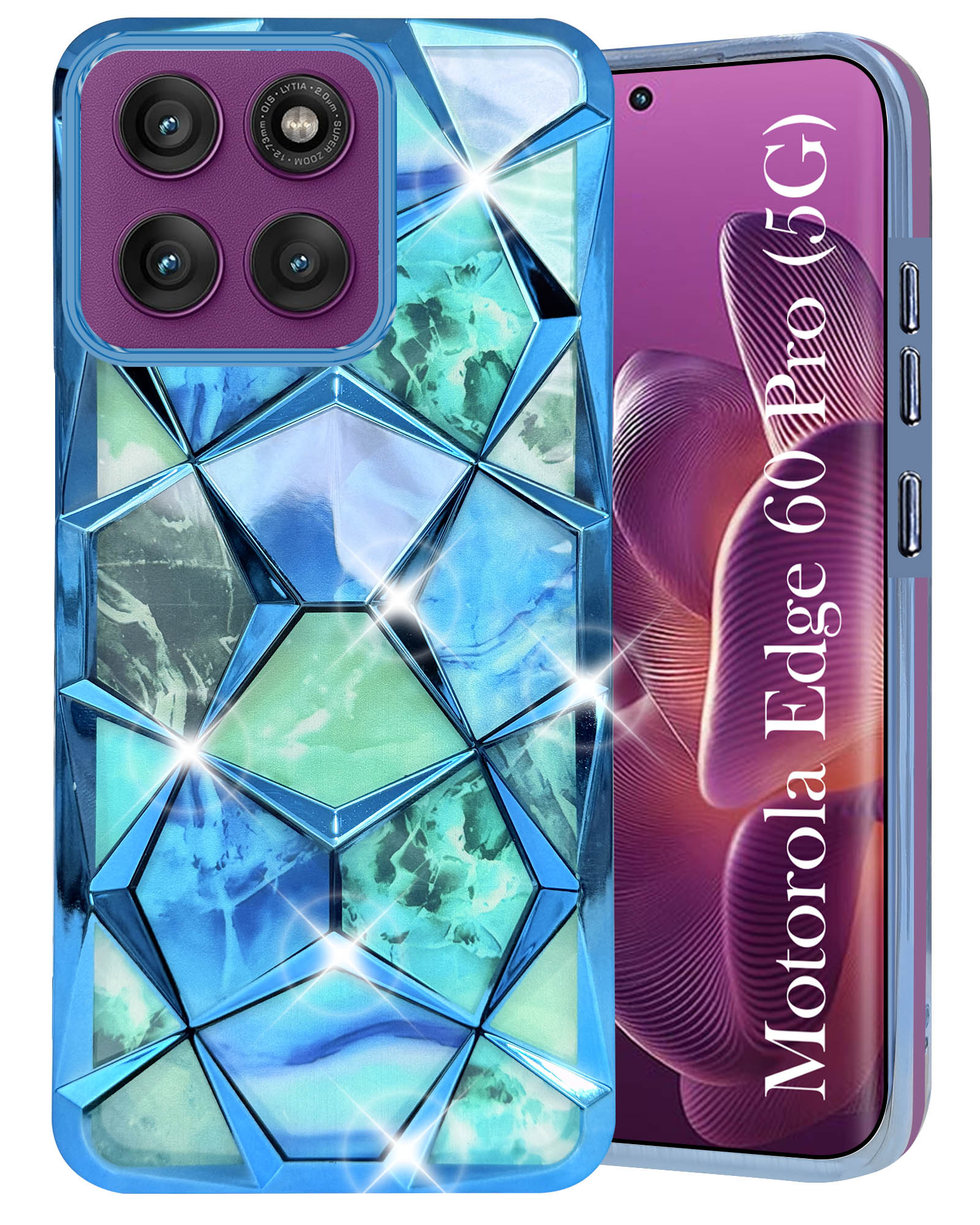 HAONANDE Magnetica Glitter Cover Per Motorola Edge 40 Neo