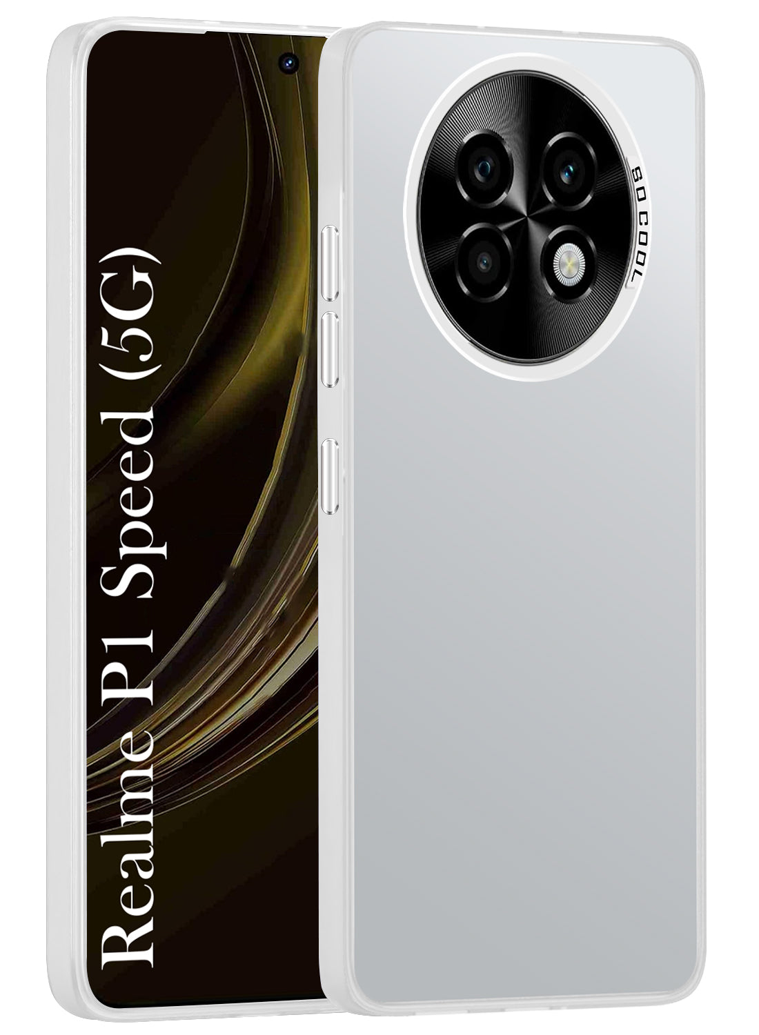 For Realme P1 Speed Hard Back Cover Case (Velvet Touch | Professional Glossy Finish | Camera Protection Bump)