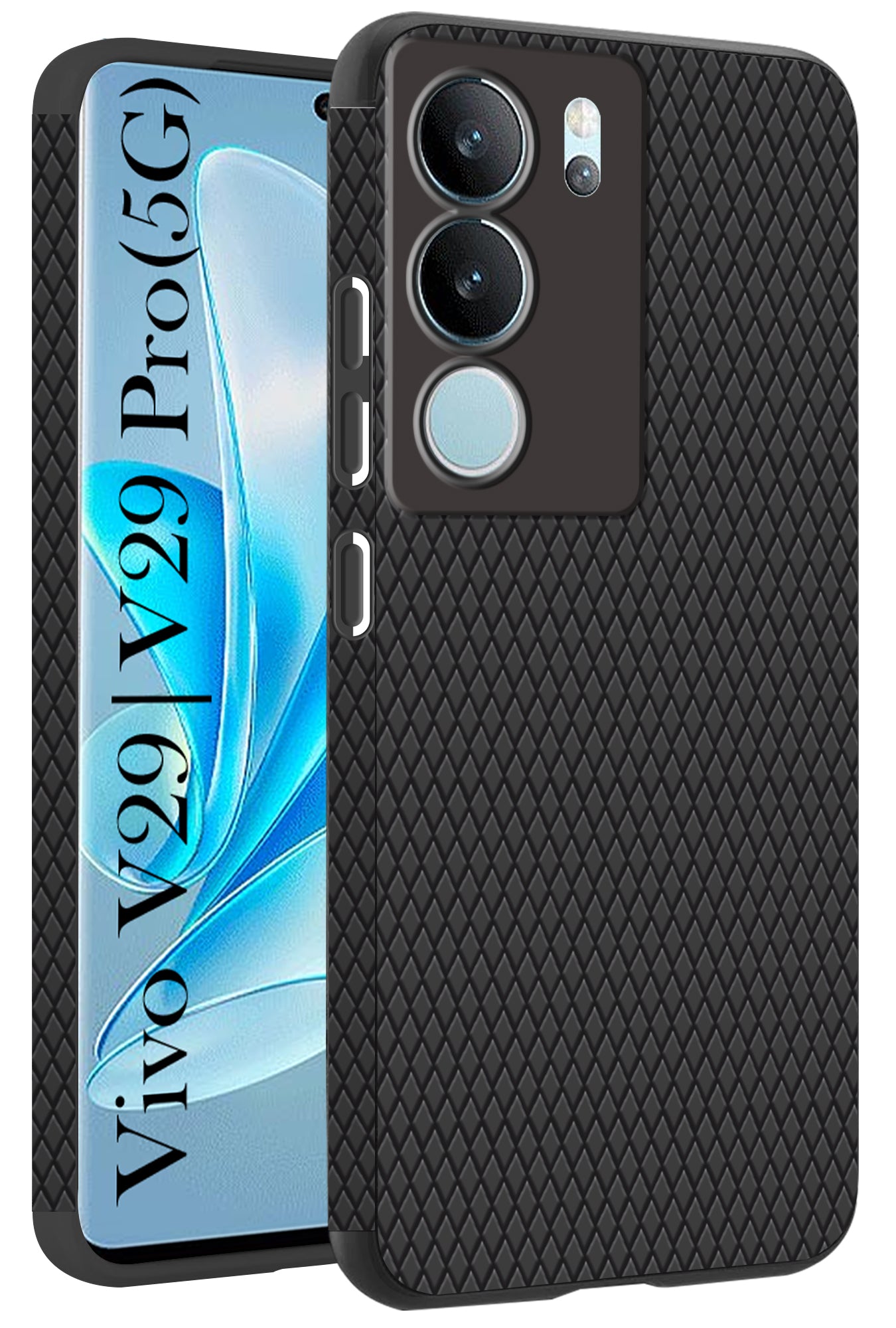 For Vivo V29 | Vivo V29 Pro 5G Back Cover Case (Liquid Silicone | Side Grip | Camera Protection)