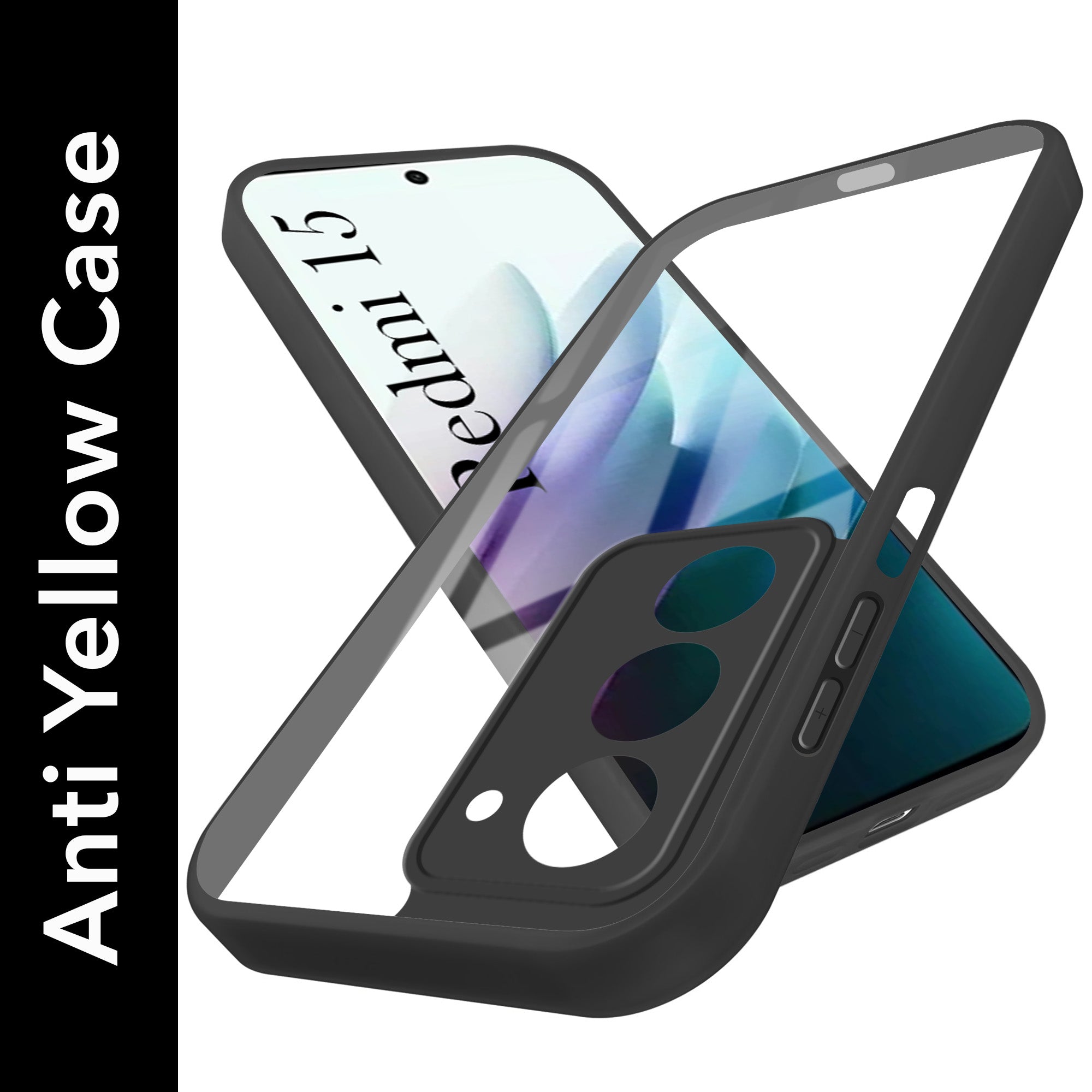 For Redmi 15 Back Cover Case (Lifetime Anti Yellow | Anti Scratch | Crystal Clear Shockproof)