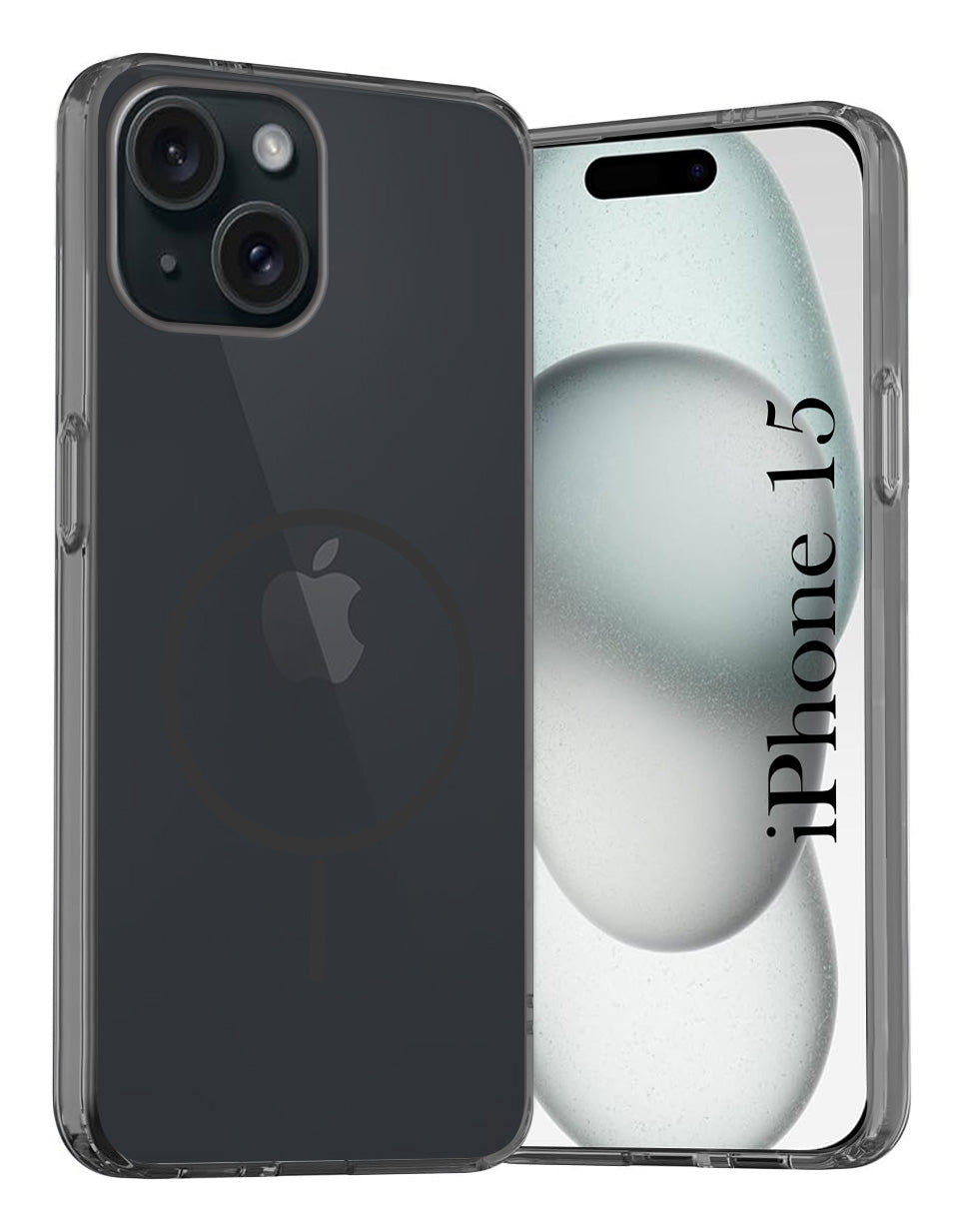 For Apple iPhone 15 Back Cover Case Silicone (Slim Paper Thin | Camera Protection Bump | Minimalist Professional | Soft Flexible)