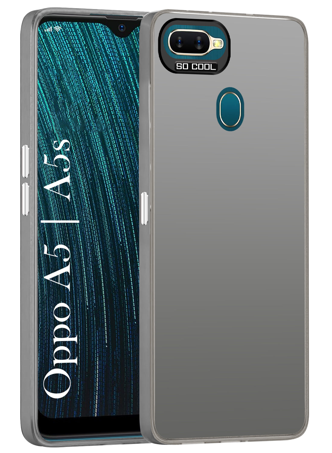 For Oppo A5 | Oppo A5s Hard Back Cover Case (Velvet Touch | Professional Glossy Finish | Camera Protection Bump)