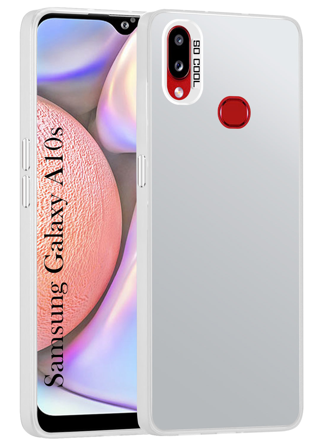 For Samsung Galaxy A10s Hard Back Cover Case (Velvet Touch | Professional Glossy Finish | Camera Protection Bump)