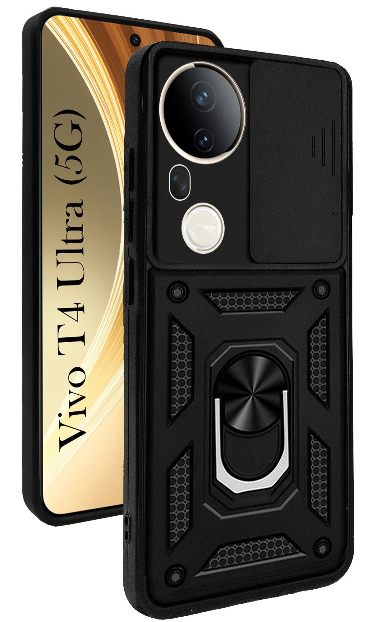 For Vivo T4 Ultra Back Cover Case (Hybrid Dual Armor Polycarbonate)