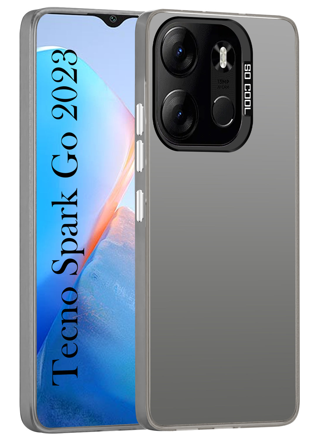 For Tecno Spark Go 2023 Hard Back Cover Case (Velvet Touch | Professional Glossy Finish | Camera Protection Bump)